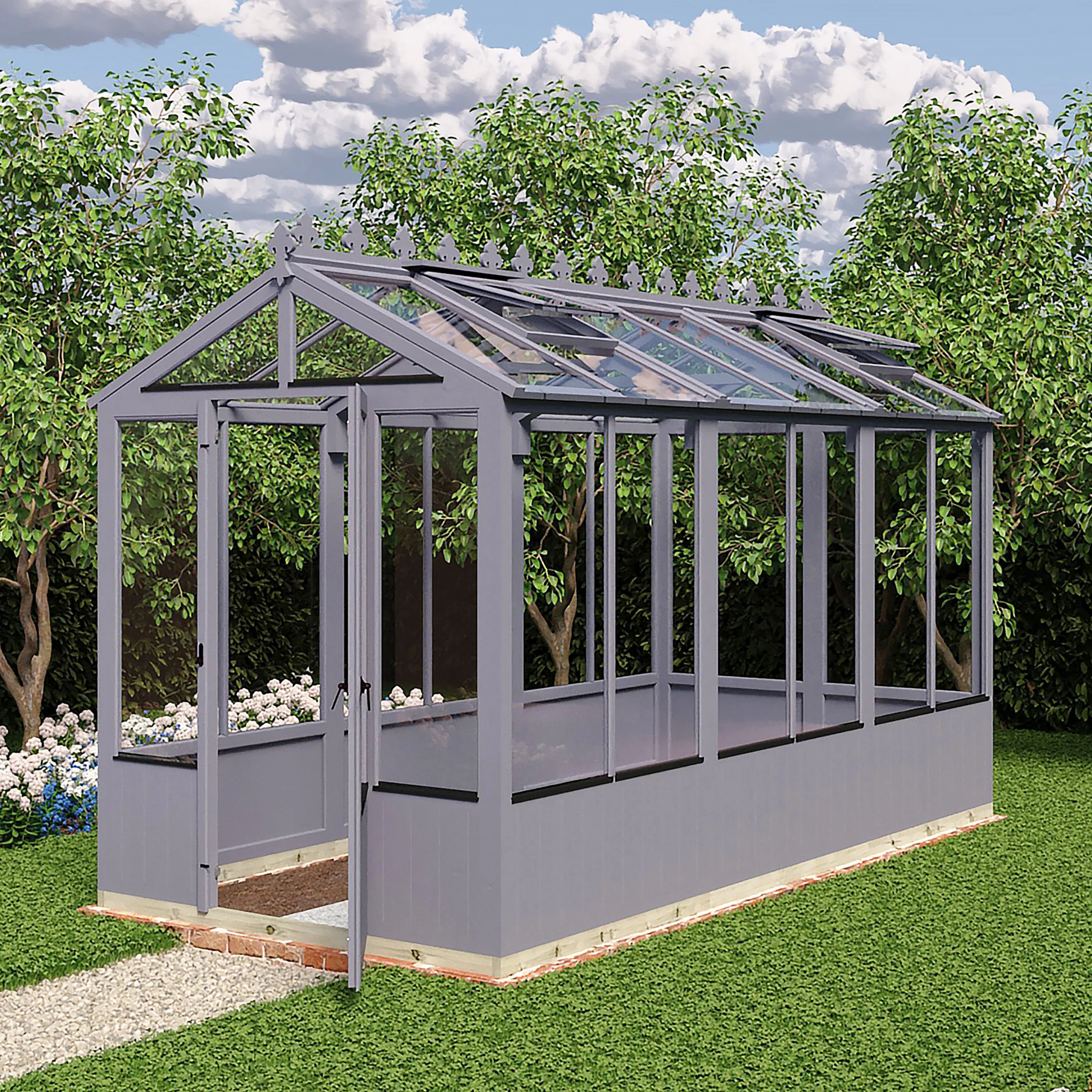 Shire Holkham 6x12 Wooden Greenhouse - Image 14
