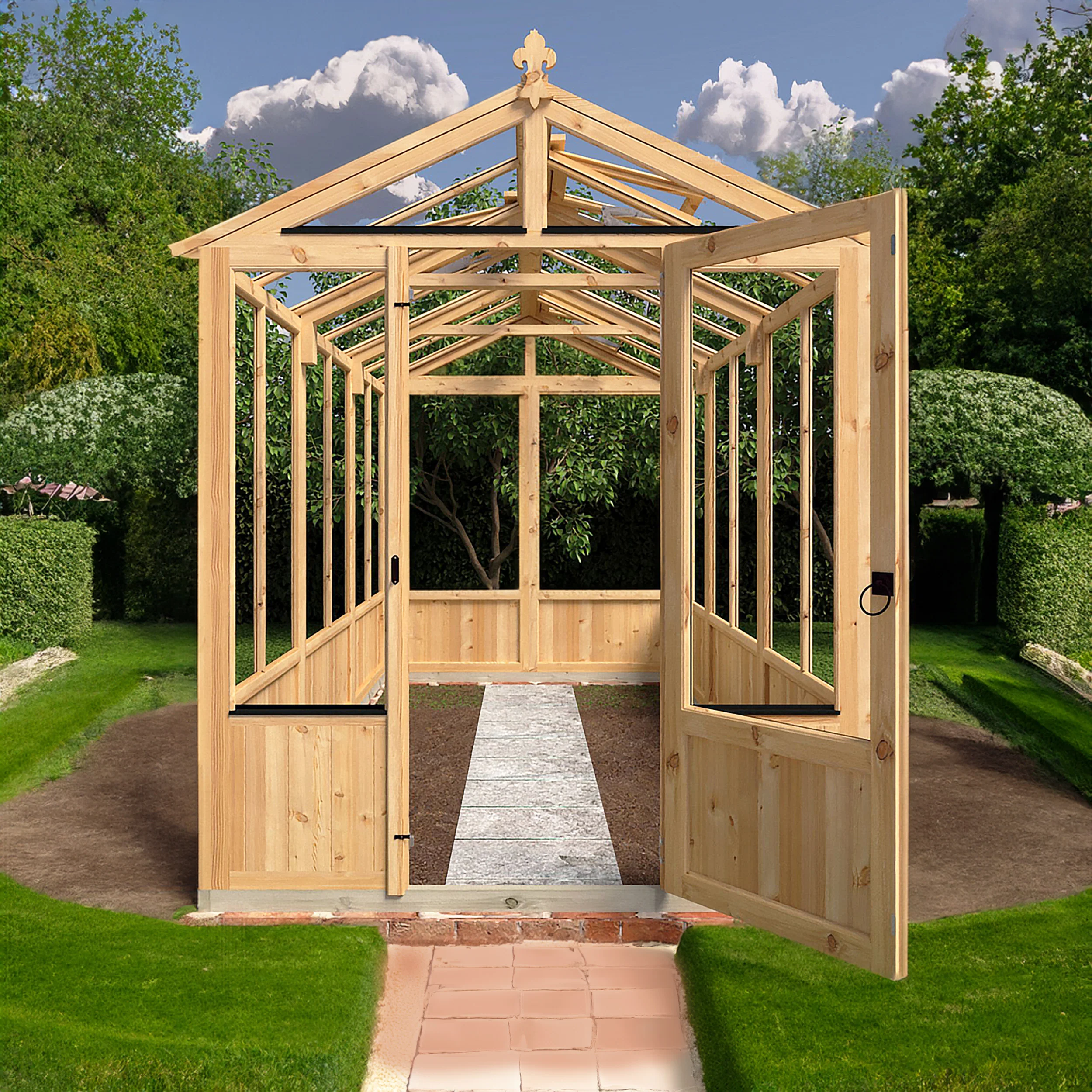 Shire Holkham 6x12 Wooden Greenhouse - Image 3