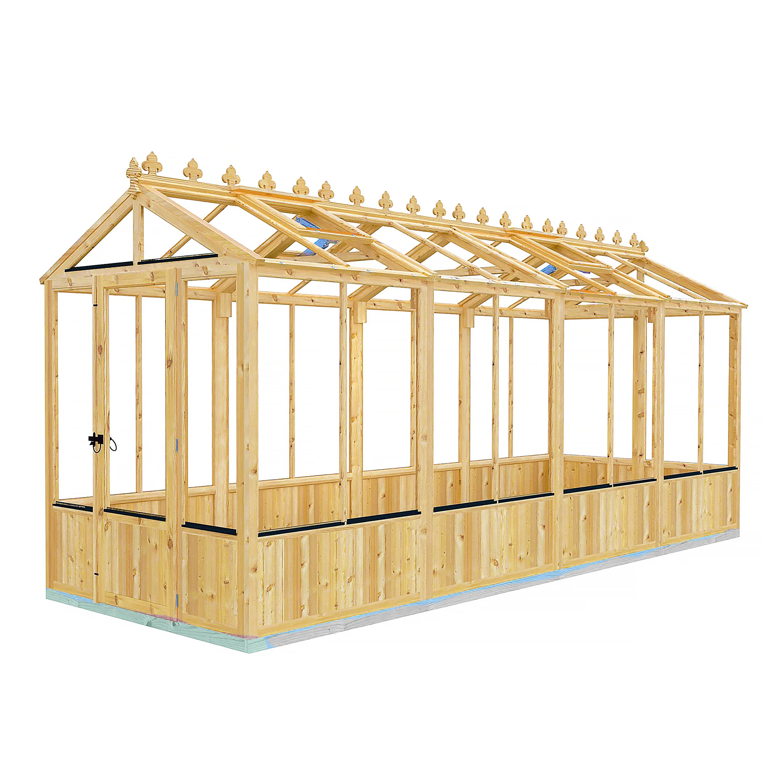 Shire Holkham 6x16 Wooden Greenhouse - Image 5