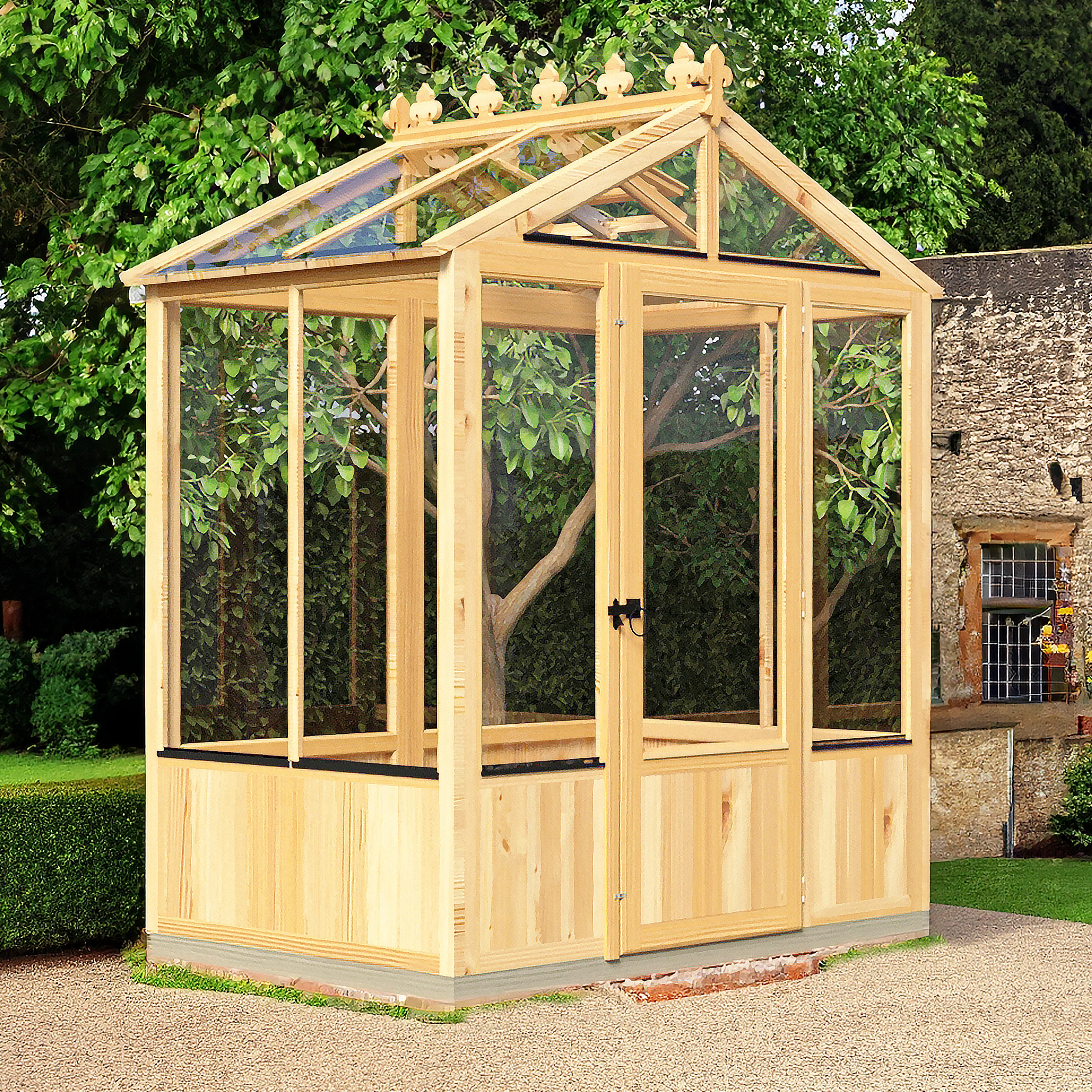 Shire Holkham 6x4 Wooden Greenhouse - Image 2