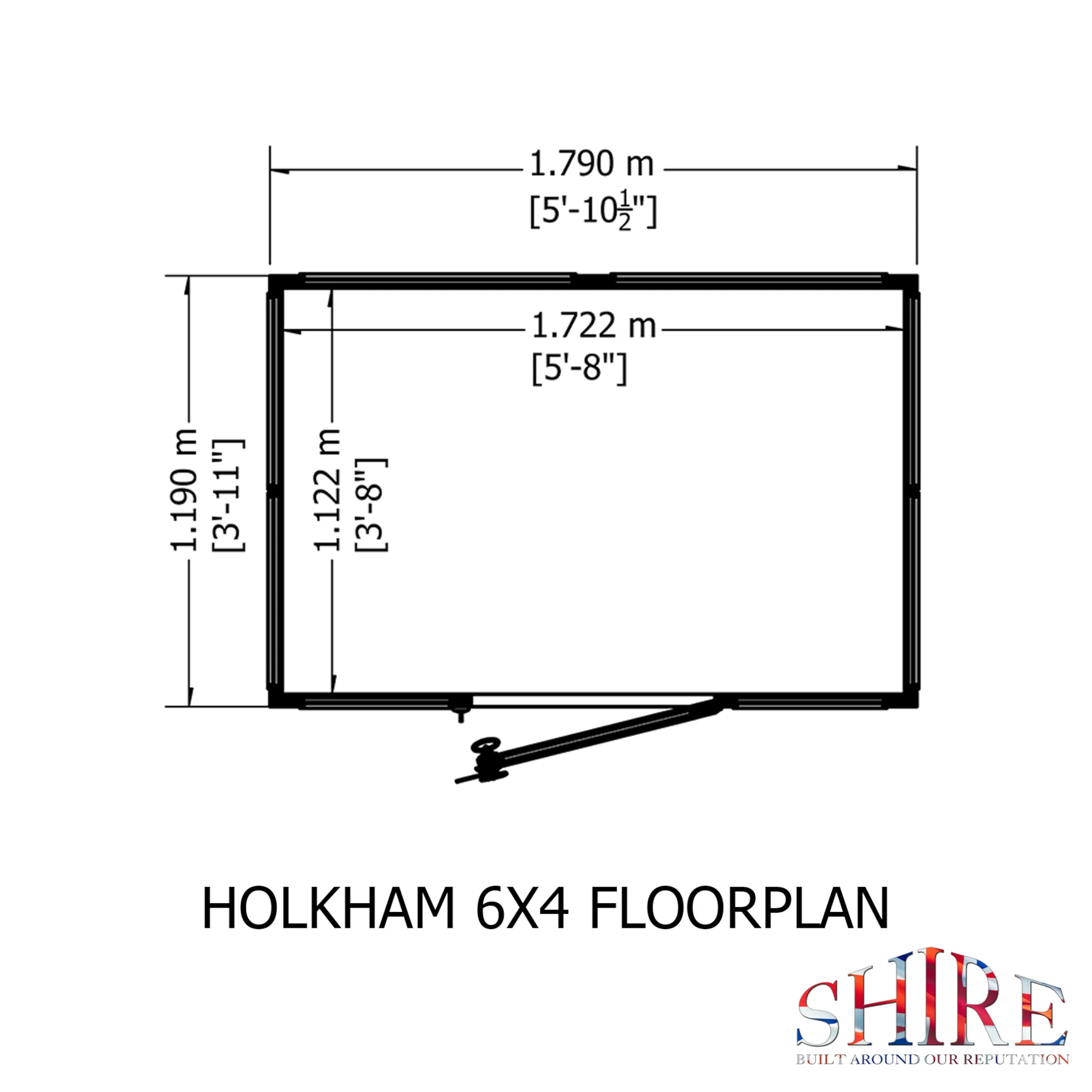 Shire Holkham 6x4 Wooden Greenhouse - Image 7