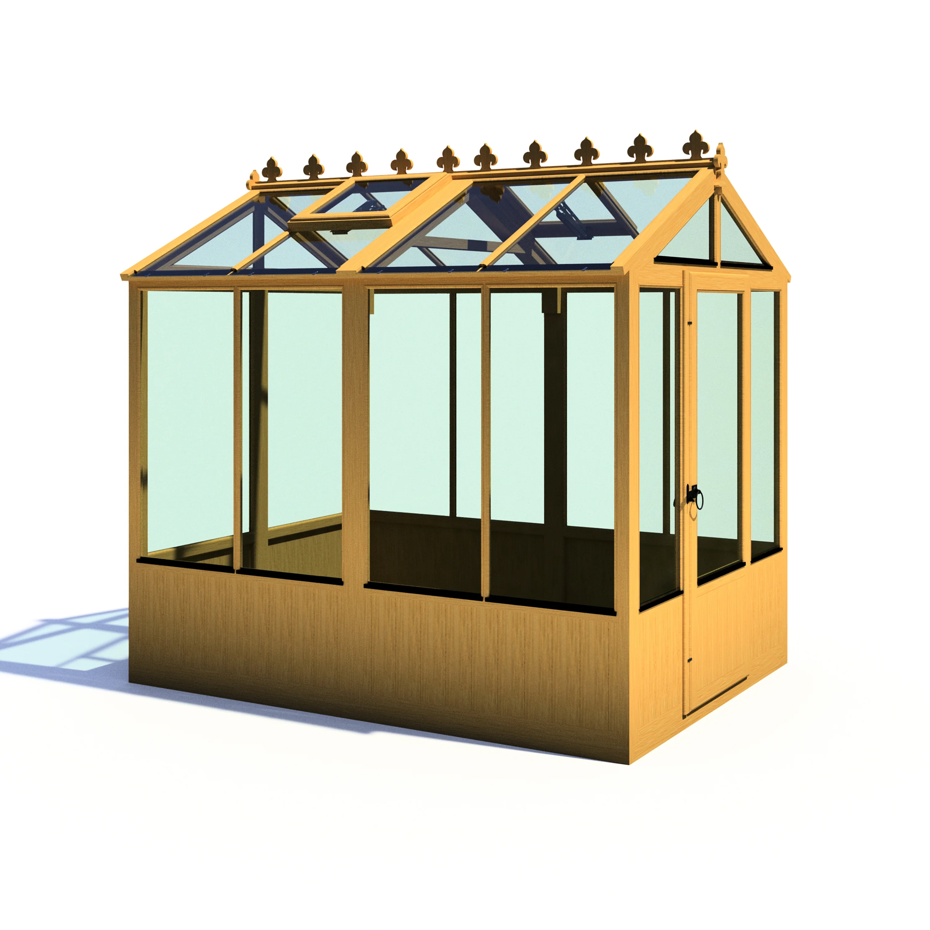 Shire Holkham 6x8 Wooden Greenhouse - Image 11