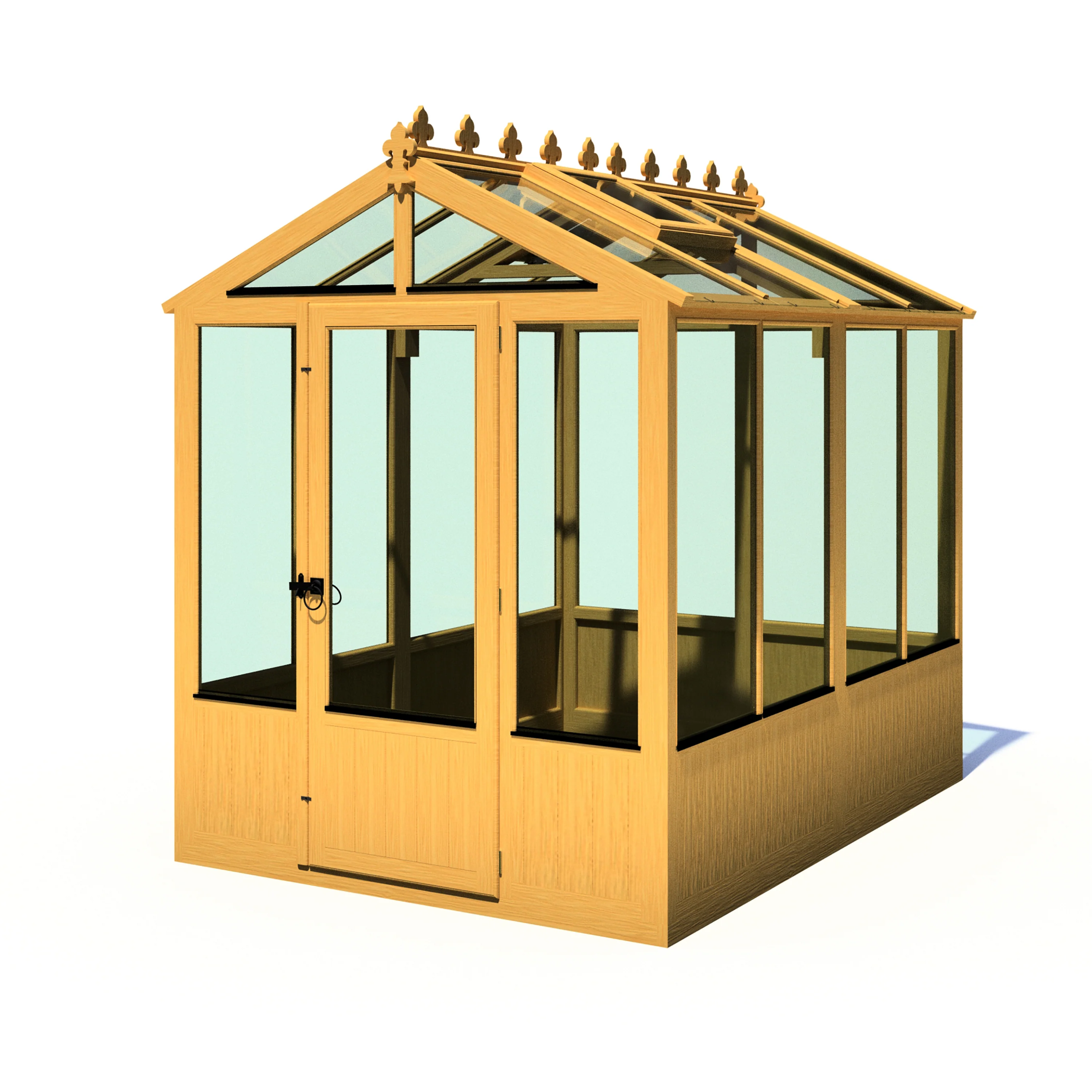 Shire Holkham 6x8 Wooden Greenhouse - Image 2