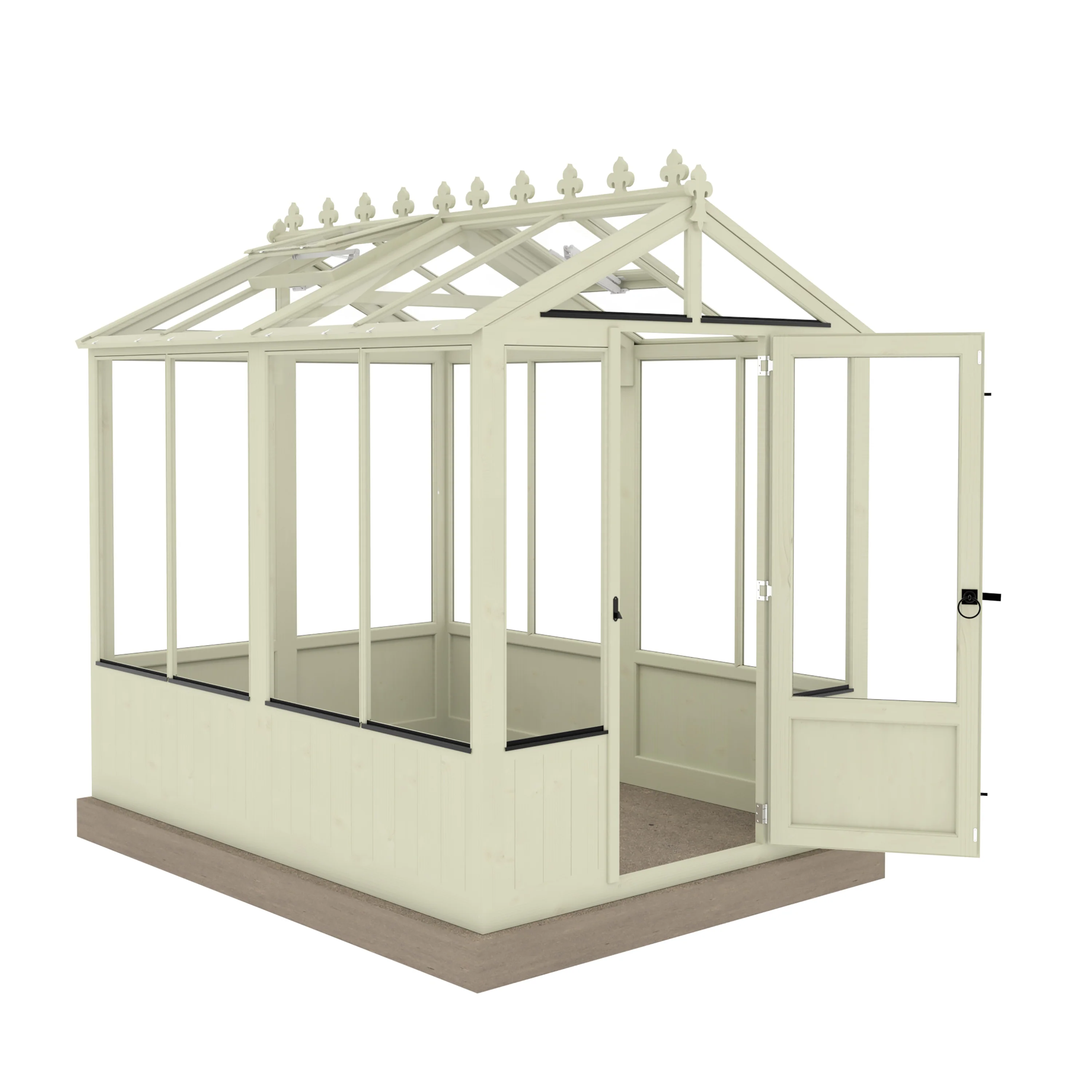 Shire Holkham 6x8 Wooden Greenhouse - Image 20