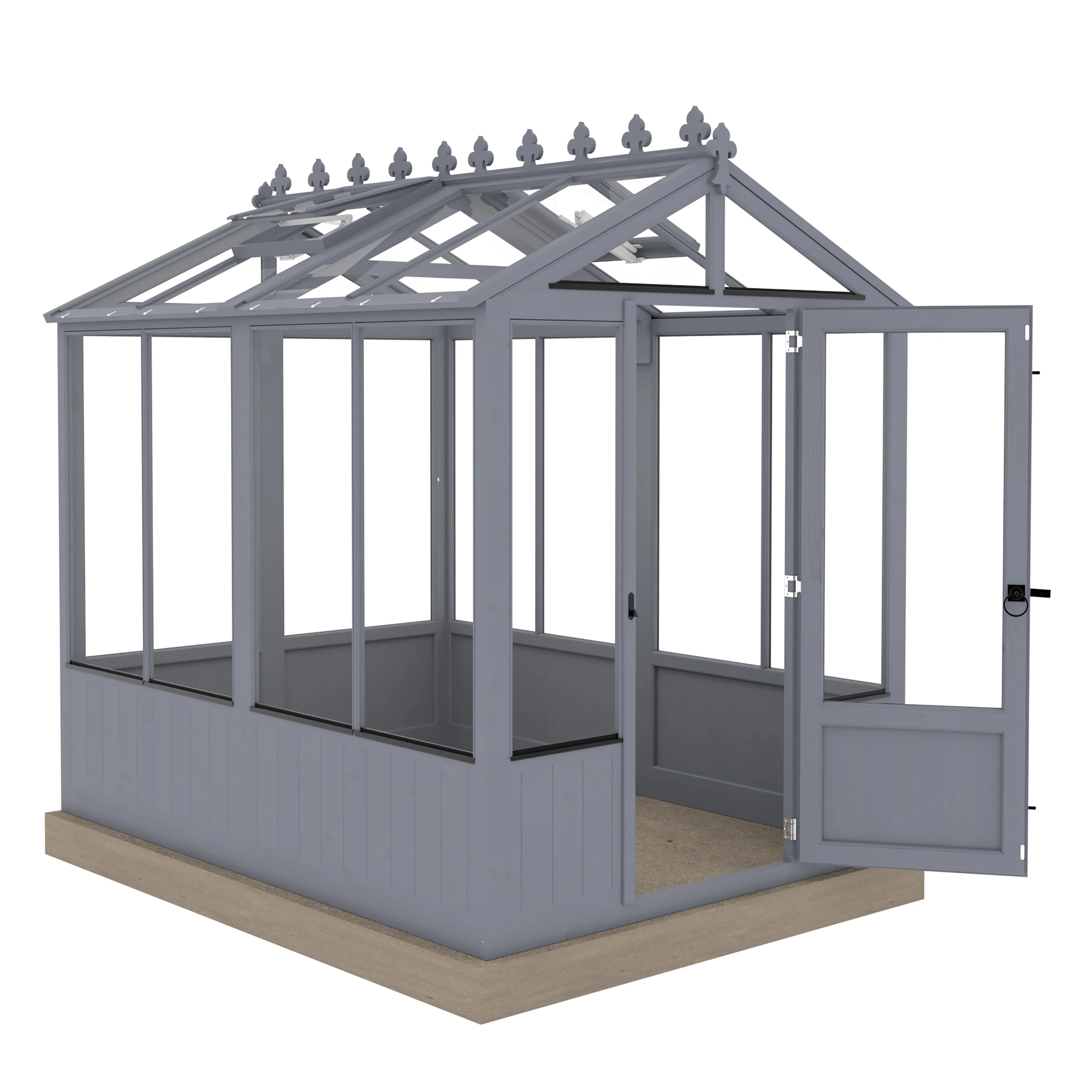 Shire Holkham 6x8 Wooden Greenhouse - Image 23