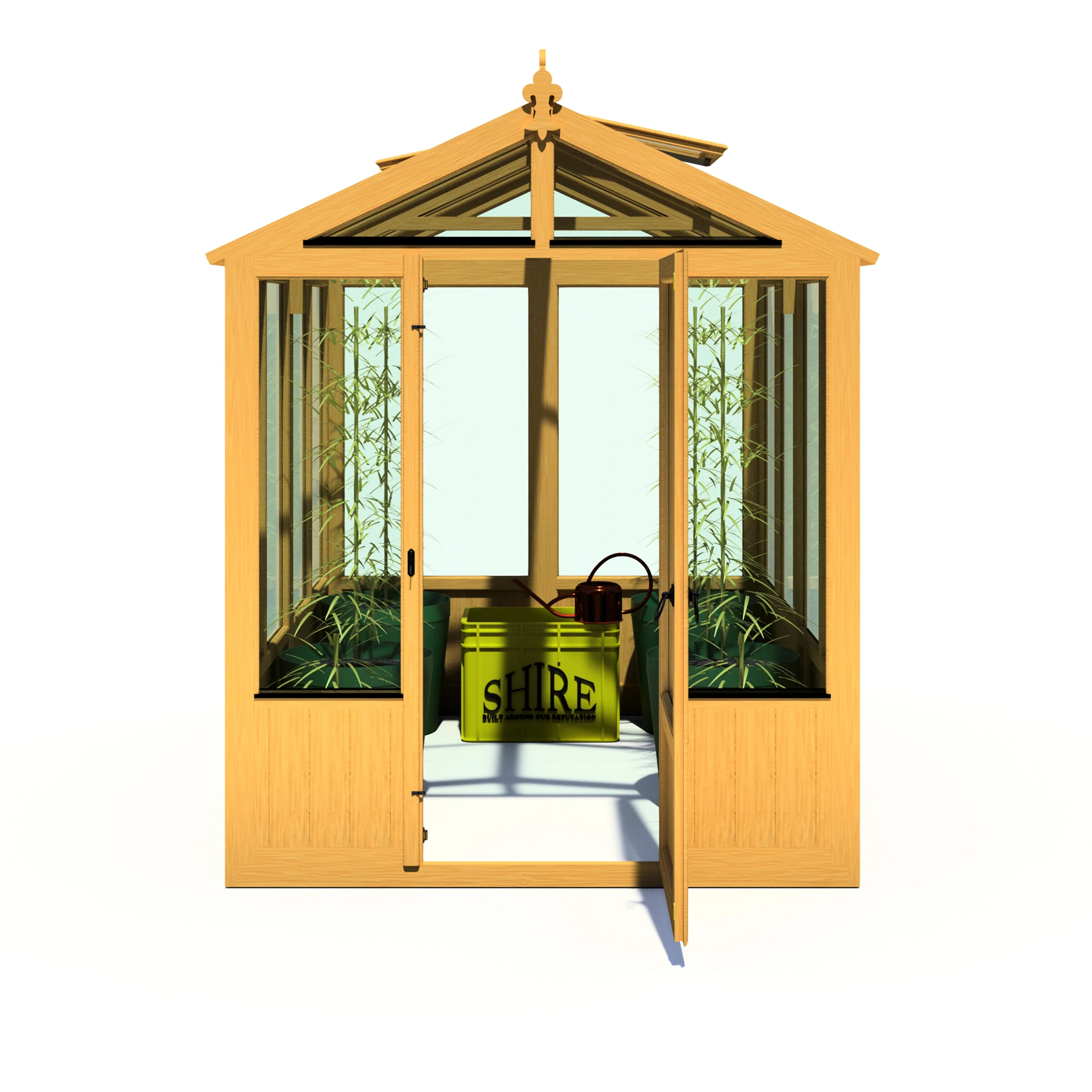 Shire Holkham 6x8 Wooden Greenhouse - Image 3