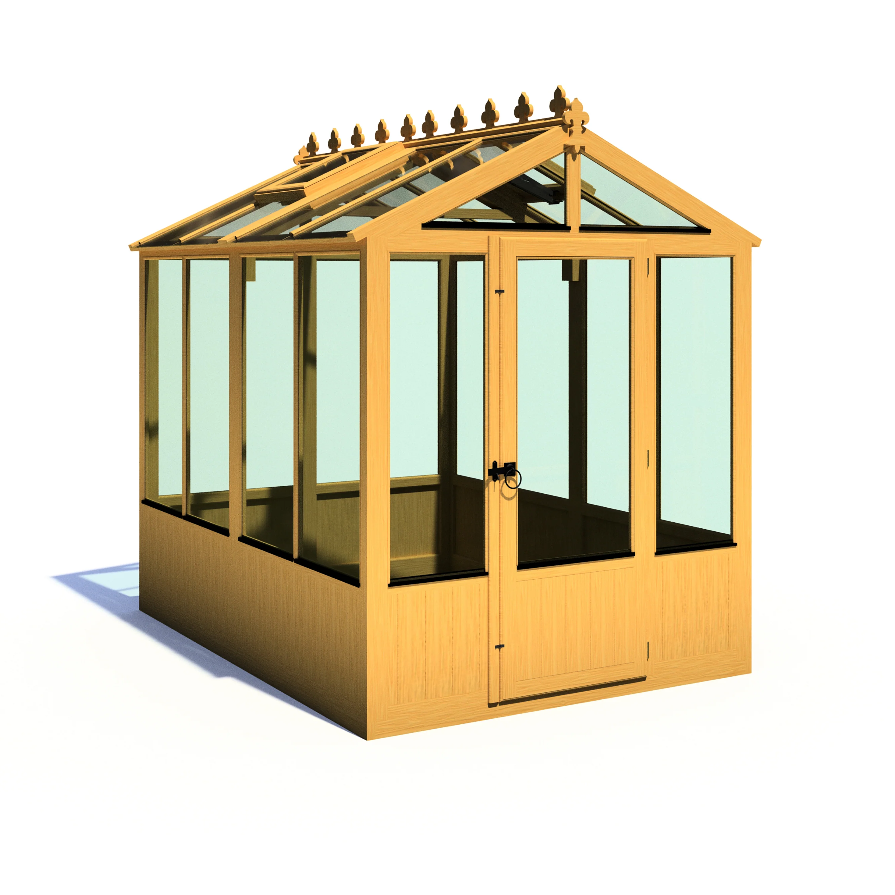 Shire Holkham 6x8 Wooden Greenhouse - Image 4