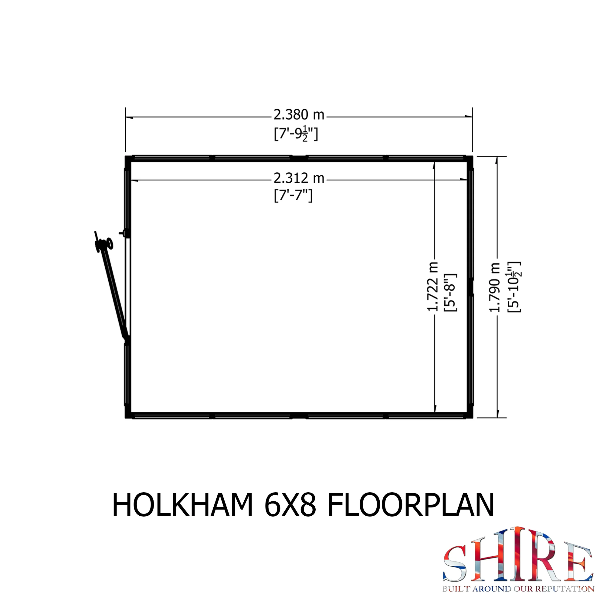 Shire Holkham 6x8 Wooden Greenhouse - Image 6