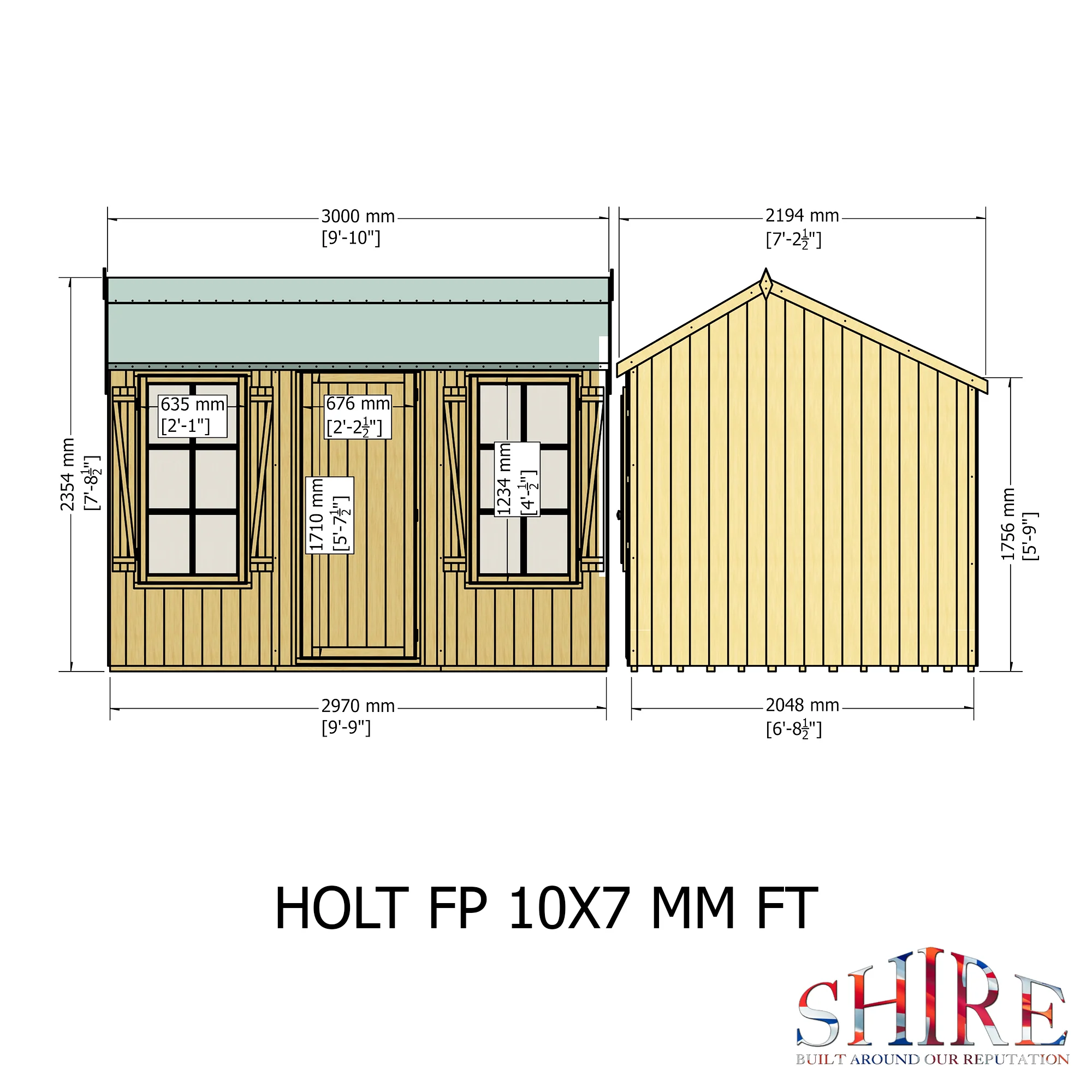 Shire Holt 7x10 Single Door Shed - Image 4