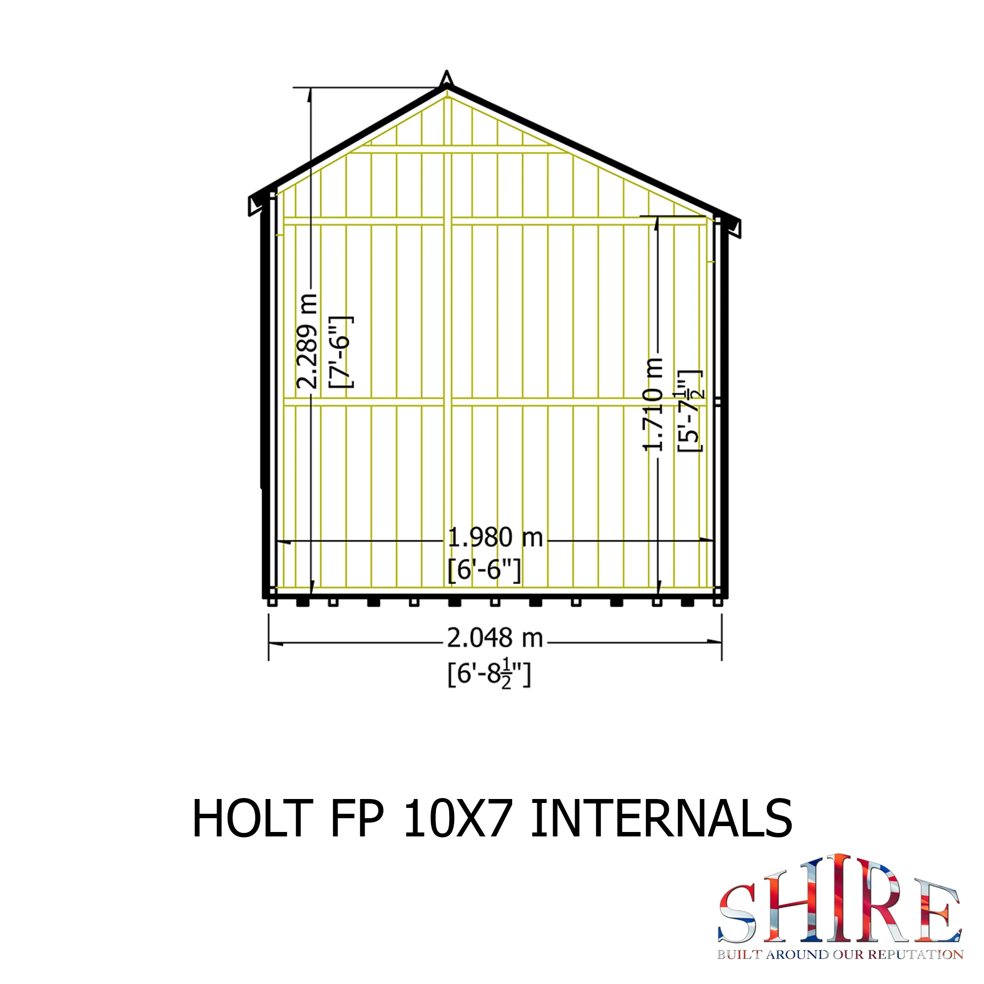 Shire Holt 7x10 Single Door Shed - Image 8