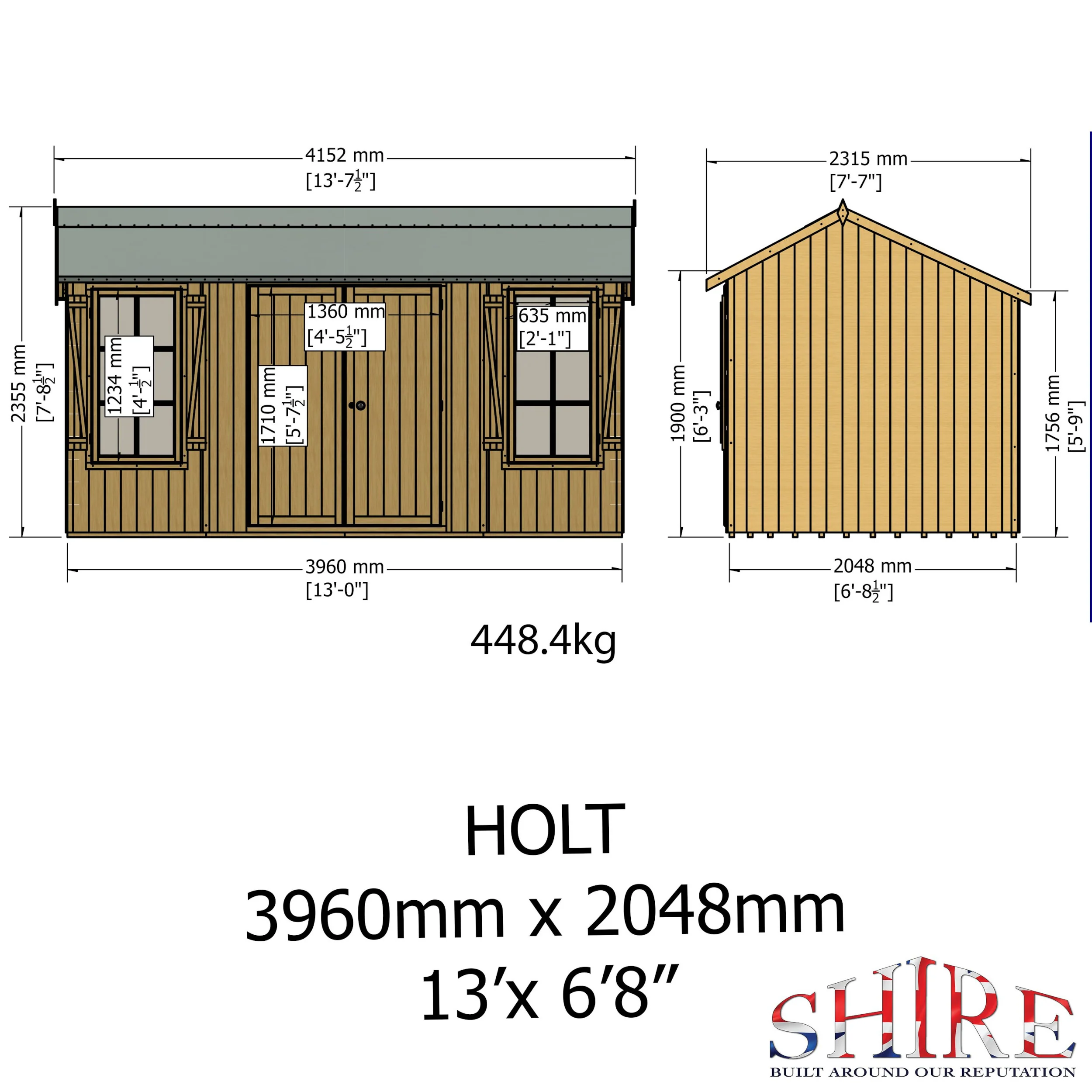 Shire Holt 7x13 Shed - Image 8