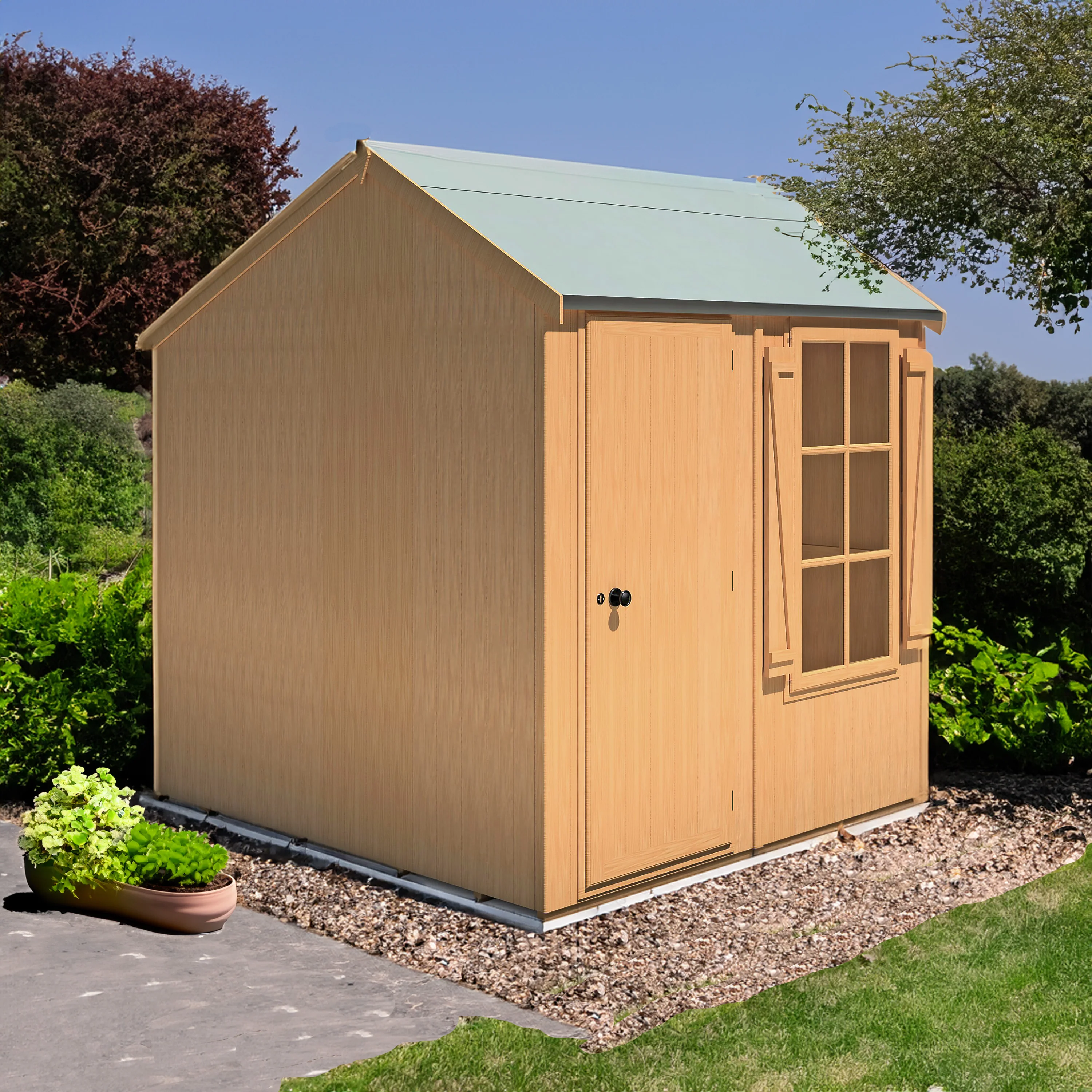 Shire Holt 7x7 Single Door Shed - Image 3
