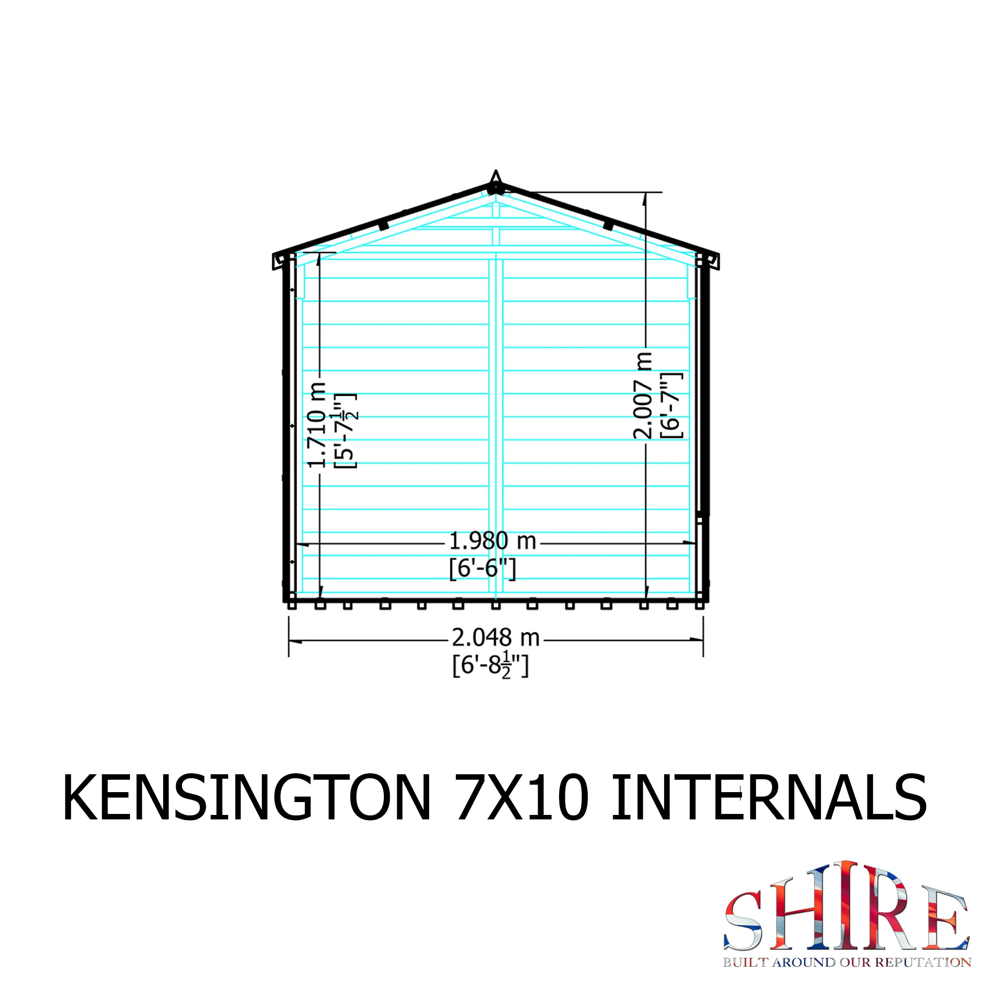 Shire Kensington 7x10 Summerhouse - Image 11