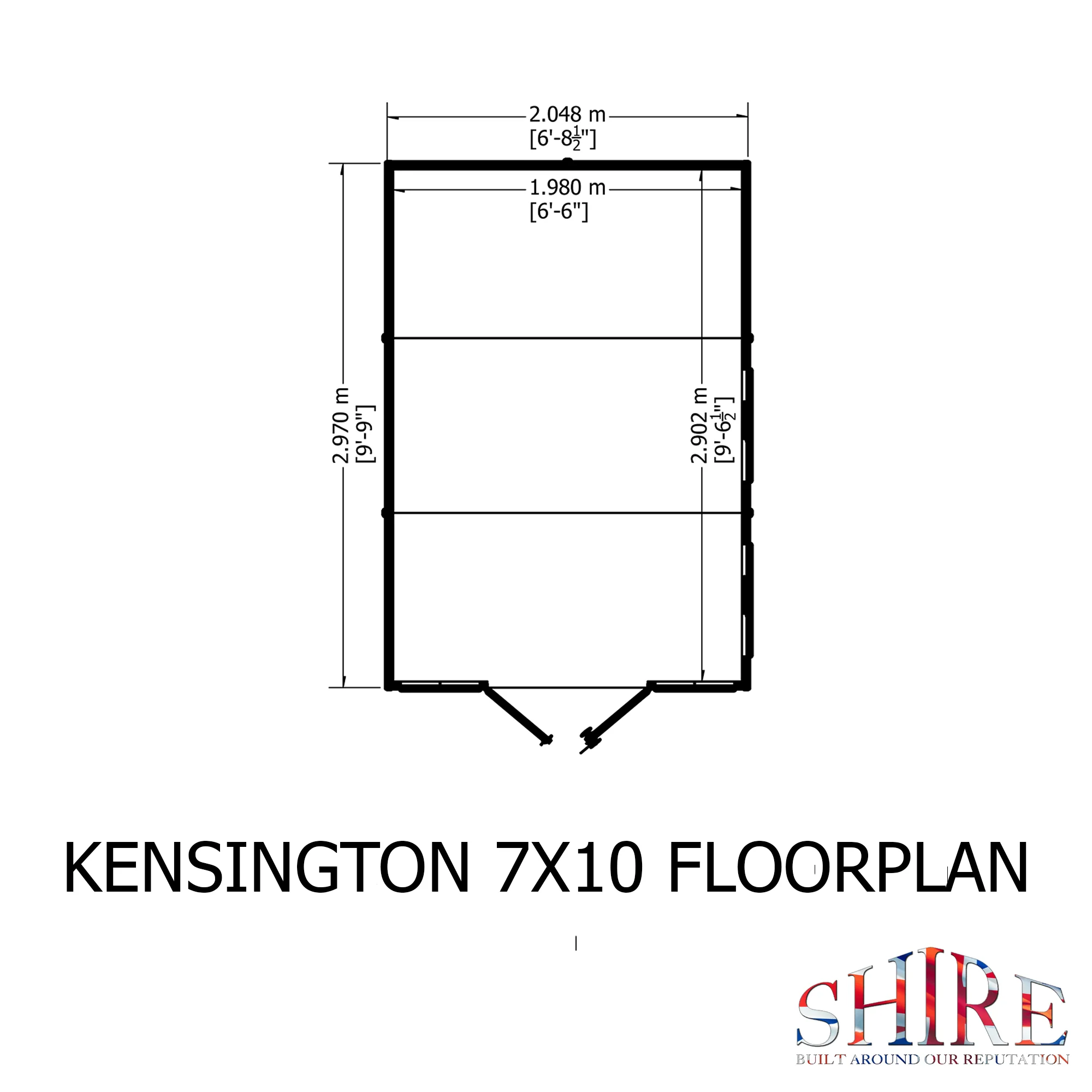 Shire Kensington 7x10 Summerhouse - Image 3