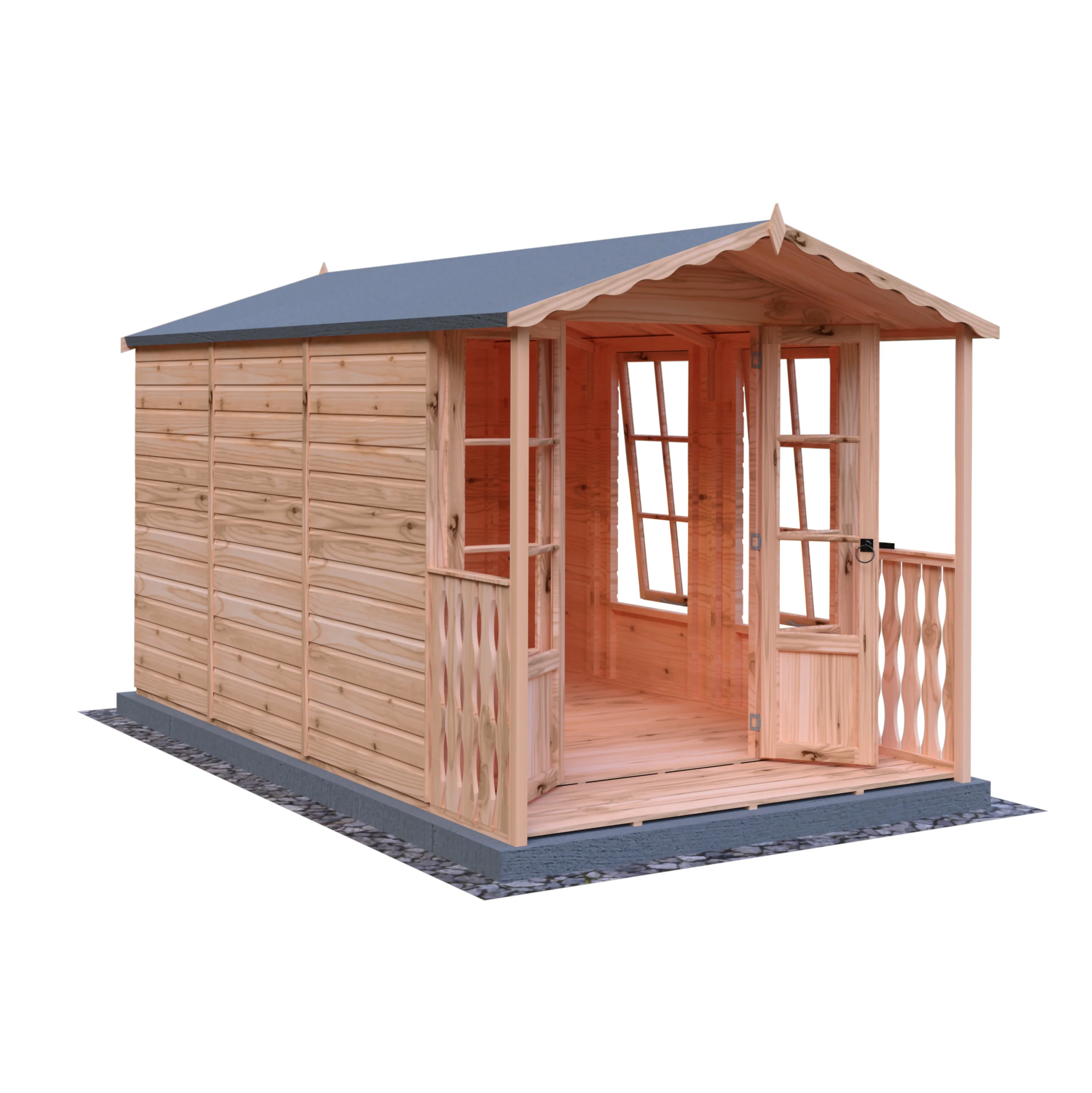 Shire Kensington 7x10 Summerhouse with Verandah - Image 5