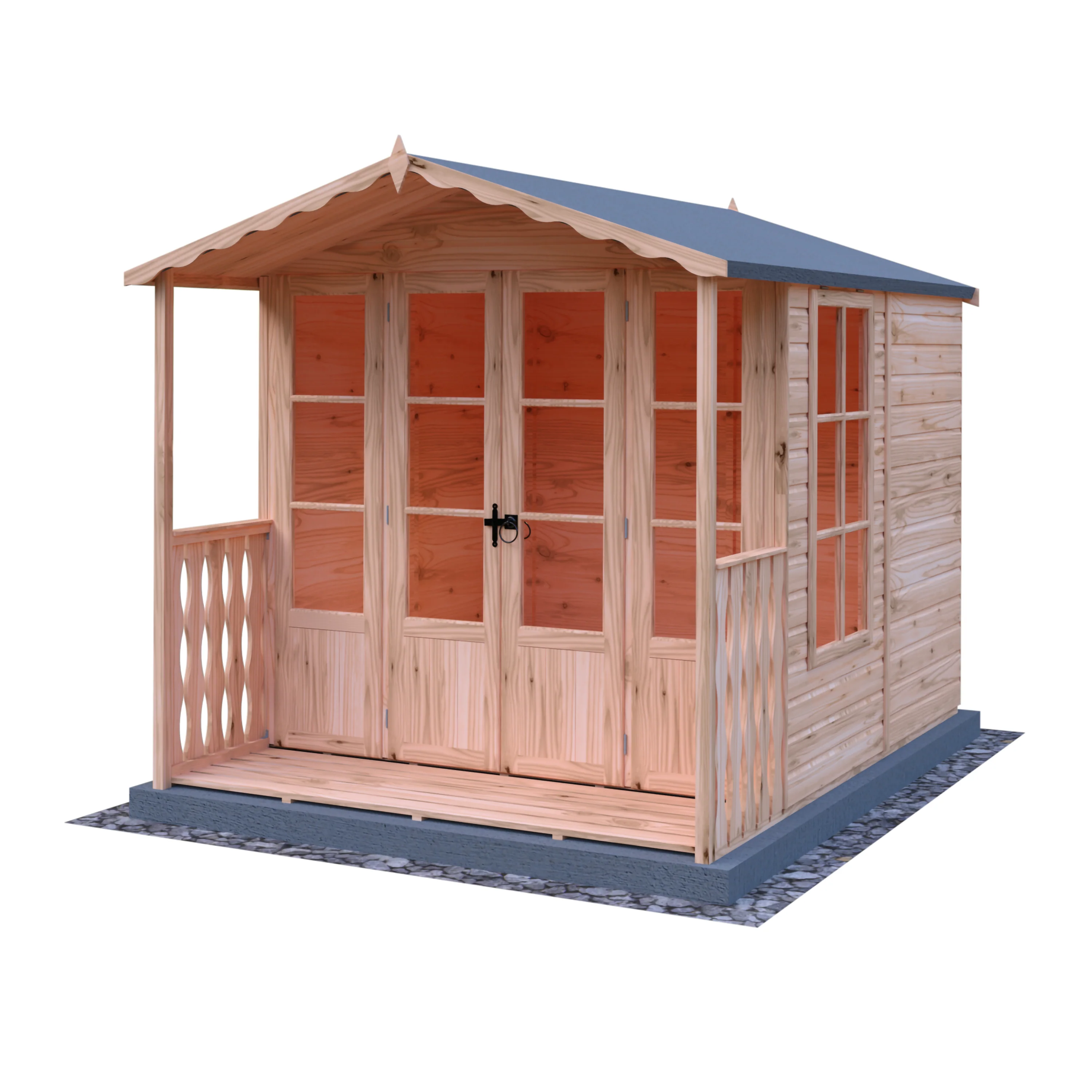 Shire Kensington 7x7 Summerhouse with Verandah - Image 2