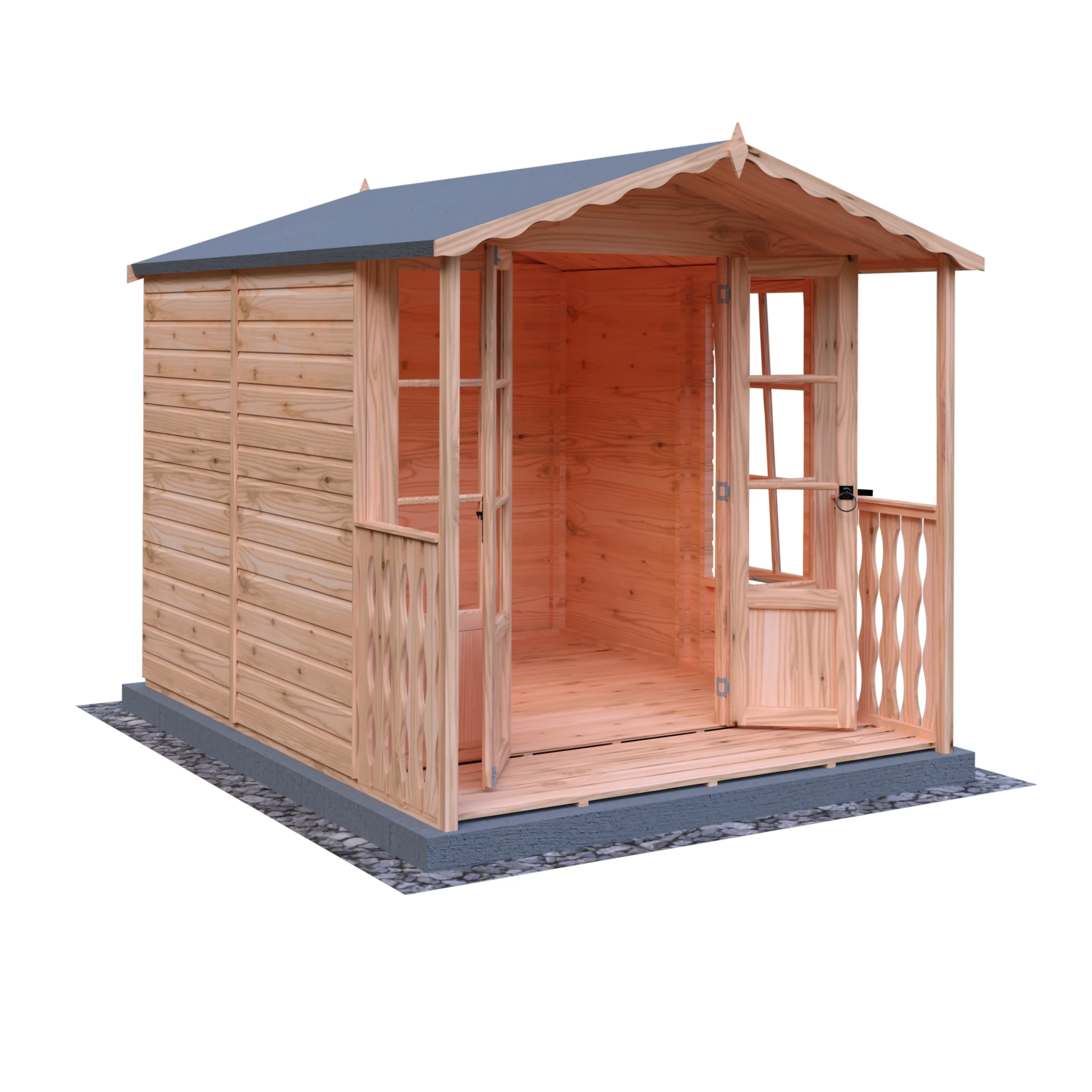Shire Kensington 7x7 Summerhouse with Verandah - Image 6