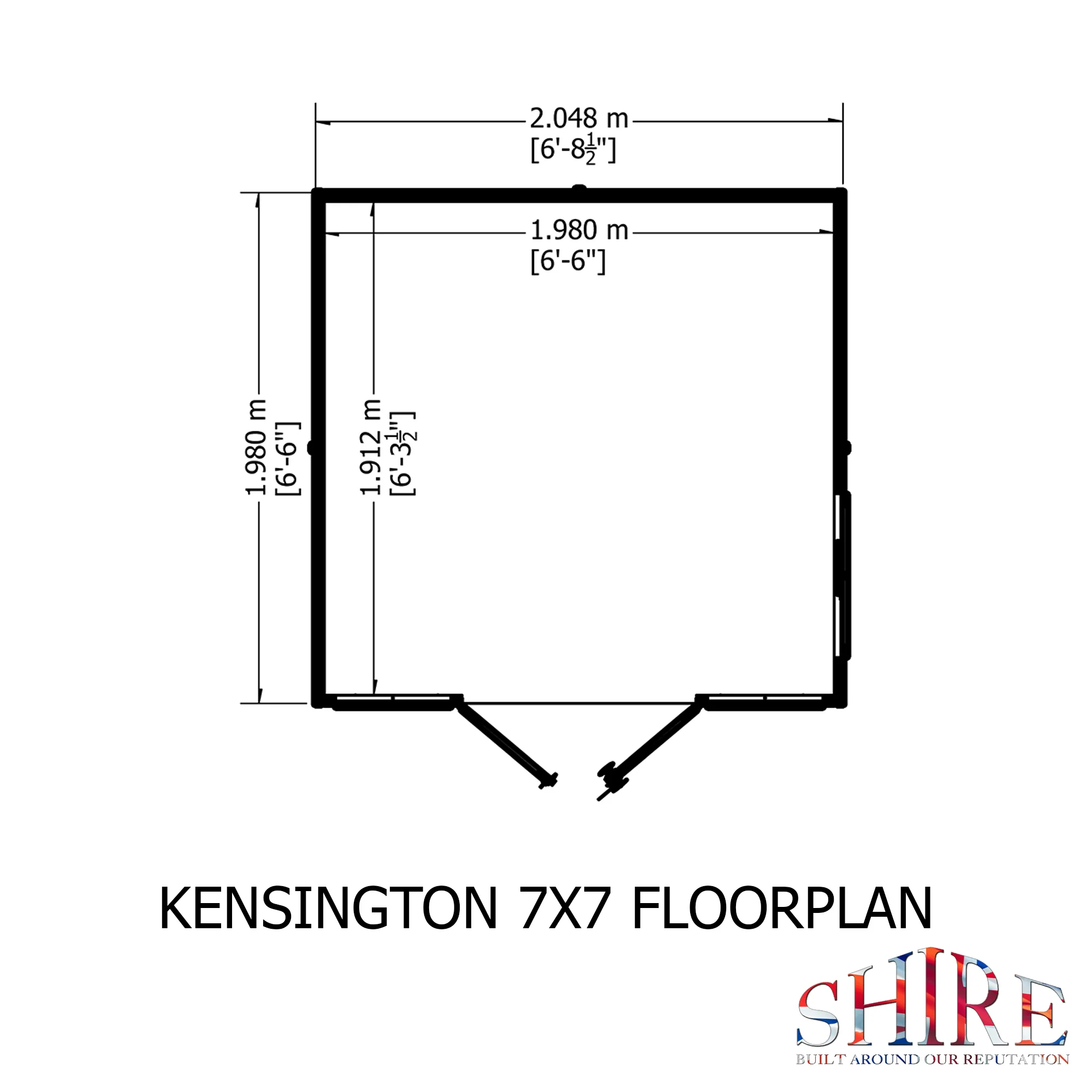 Shire Kensington Summerhouse 7x7 - Image 3