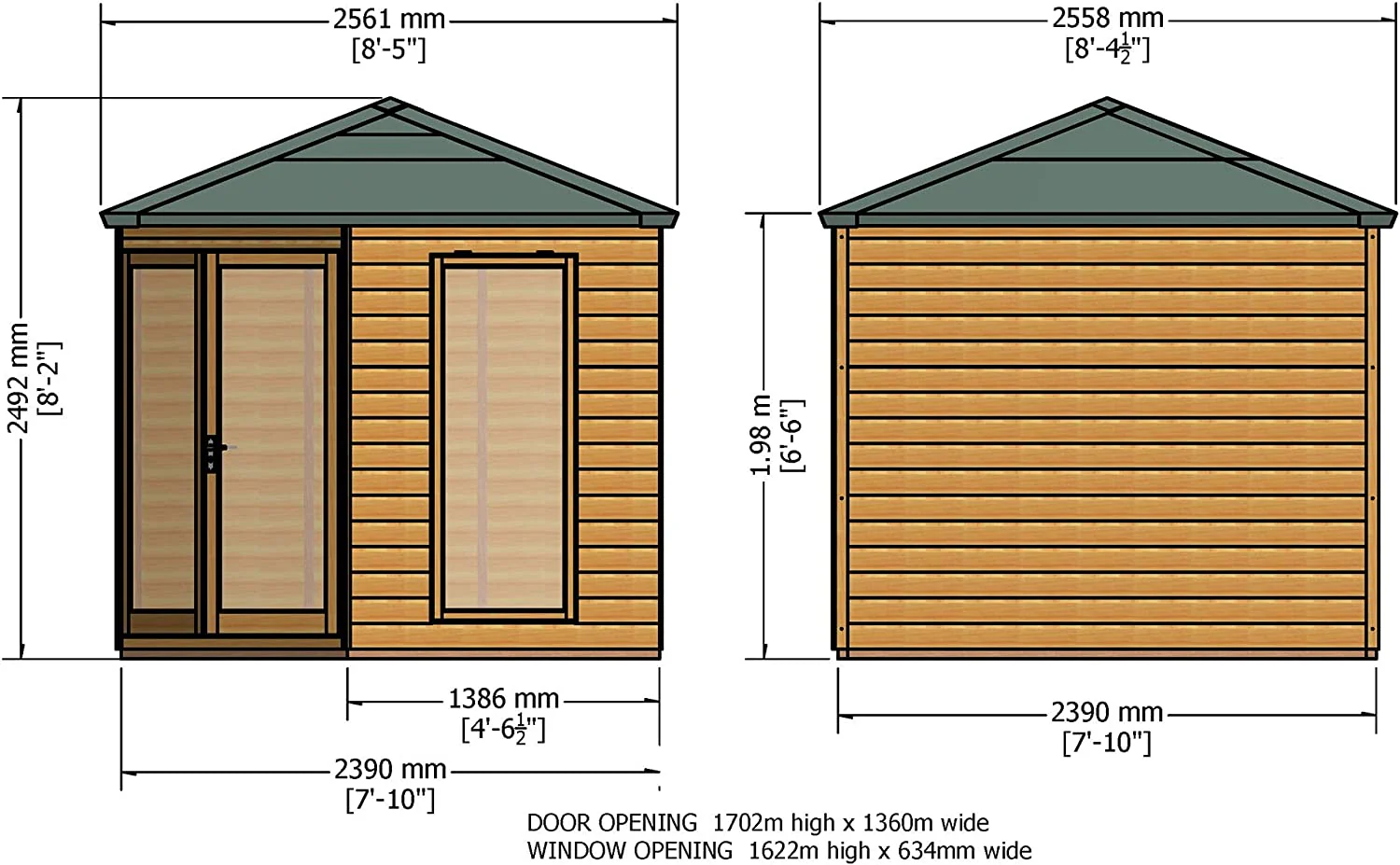 Shire Larkspur 8x8 Summer House - Image 3