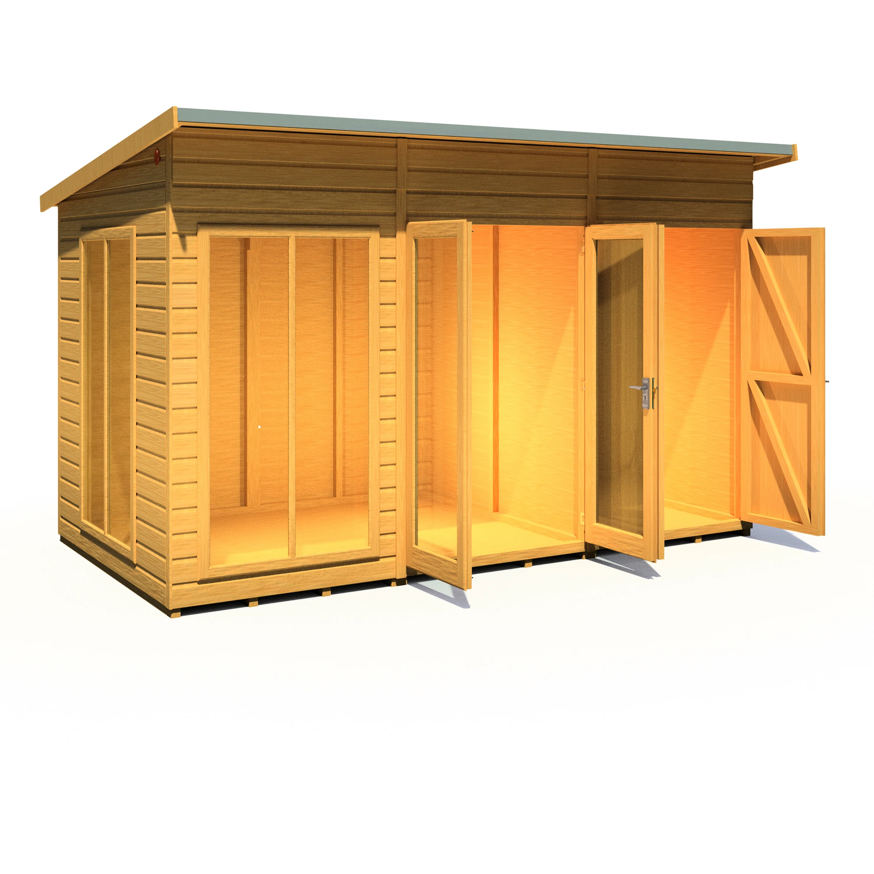 Shire Lela 12x6 Summerhouse with Storage Shed - Image 2