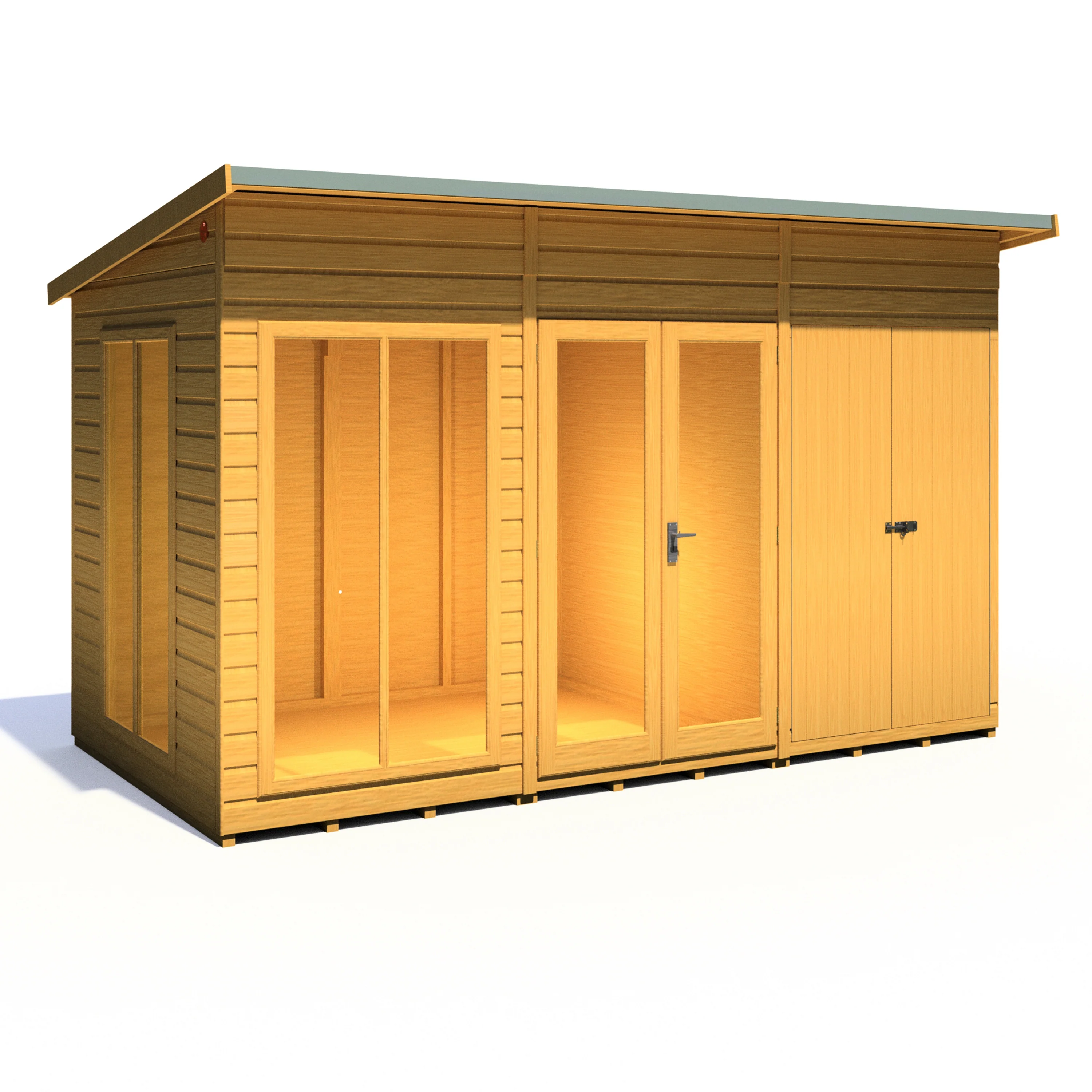 Shire Lela 12x6 Summerhouse with Storage Shed - Image 5