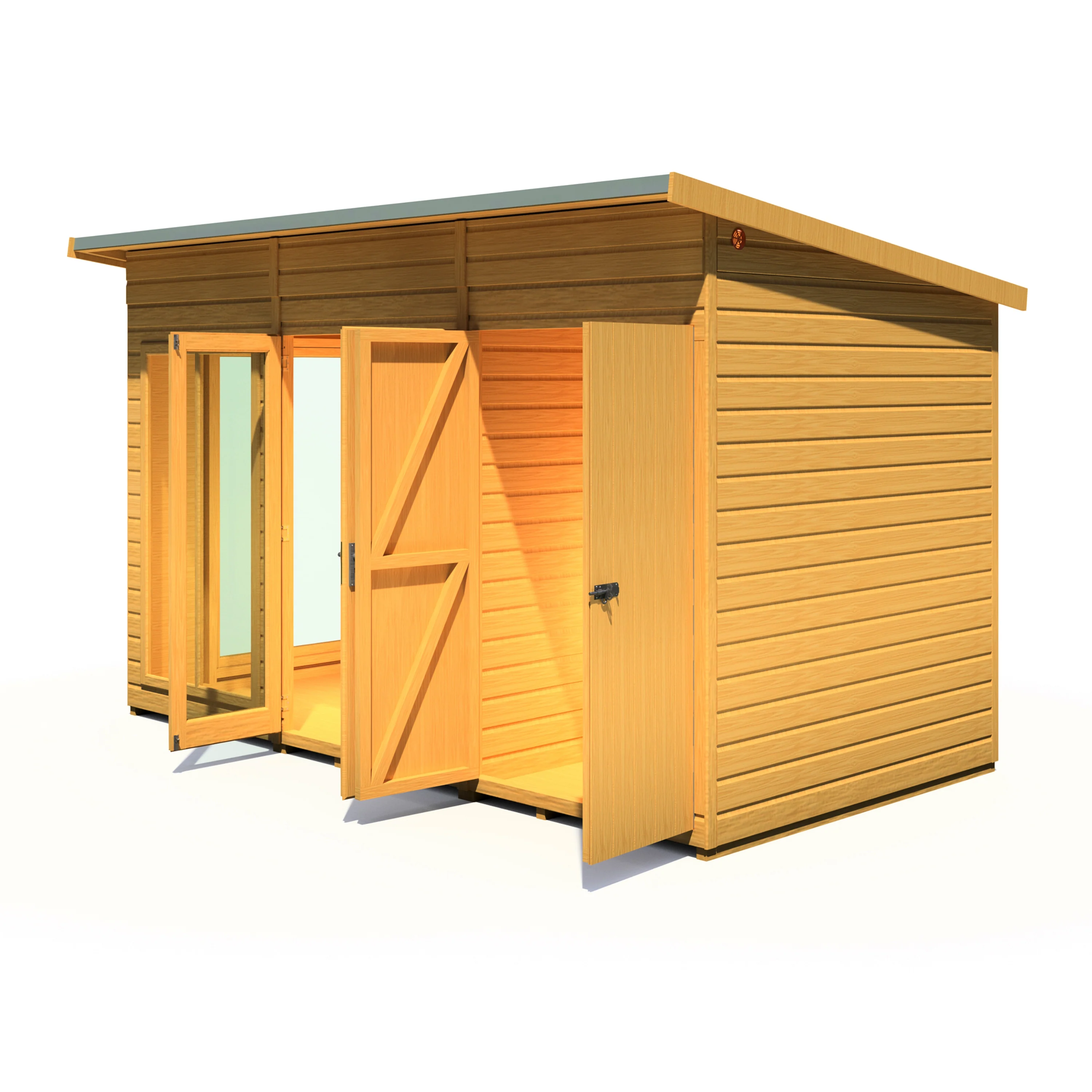 Shire Lela 12x6 Summerhouse with Storage Shed - Image 6