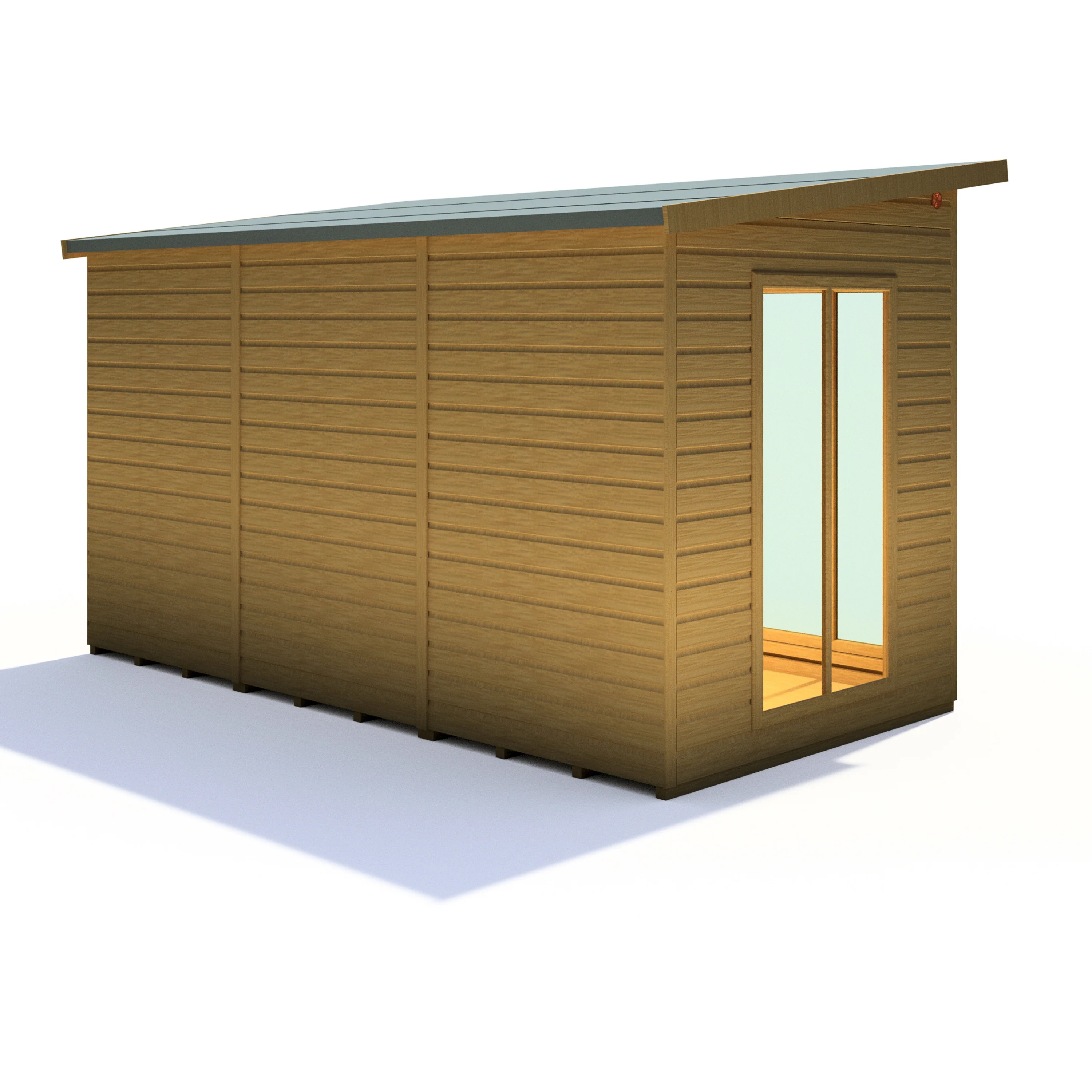Shire Lela 12x6 Summerhouse with Storage Shed - Image 8