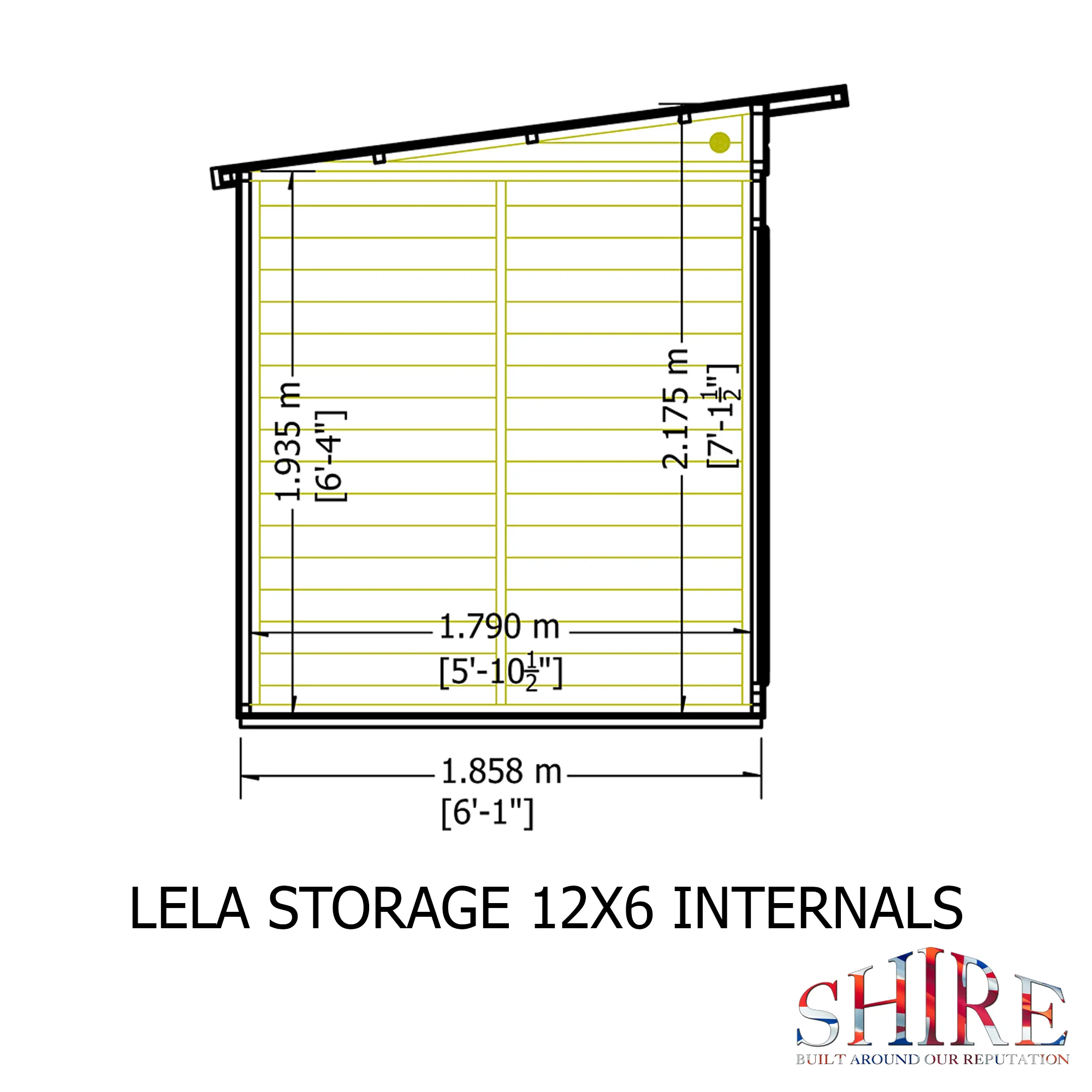 Shire Lela 12x6 Summerhouse with Storage Shed - Image 9