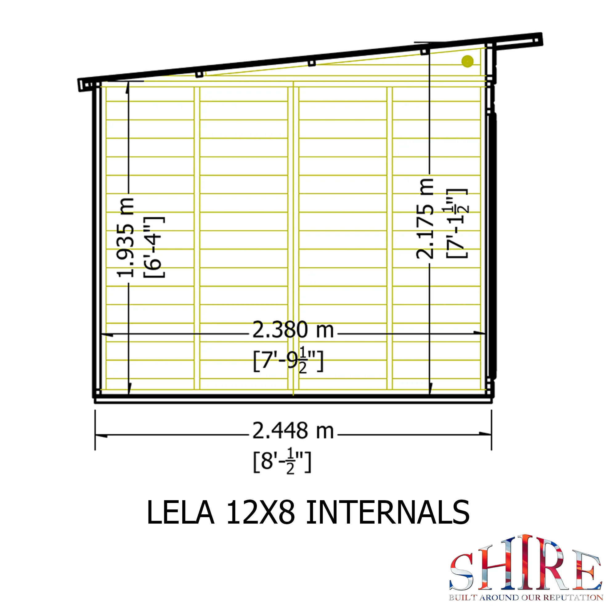 Shire Lela 12x8 Summerhouse - Image 11
