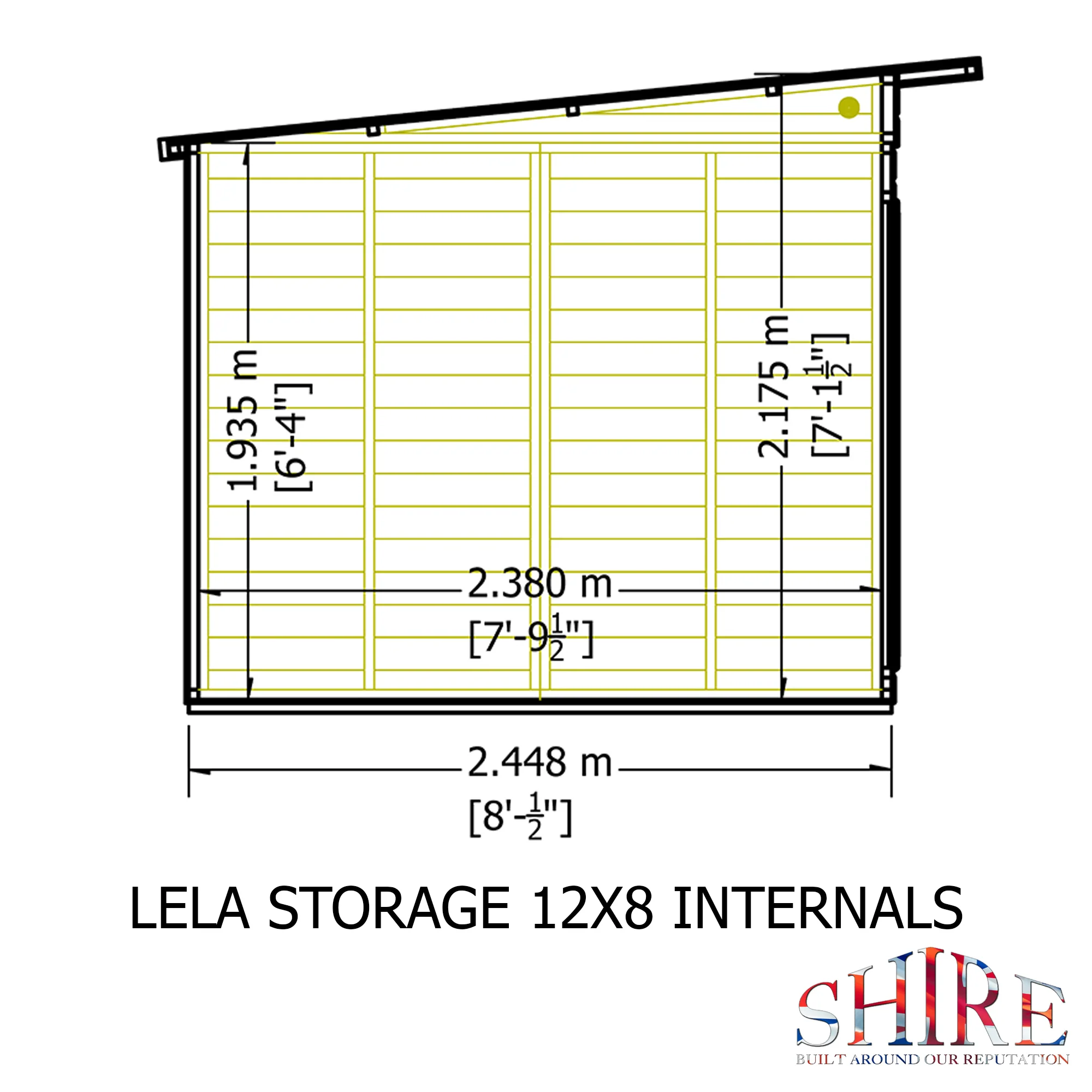 Shire Lela 12x8 Summerhouse with Storage Shed - Image 11
