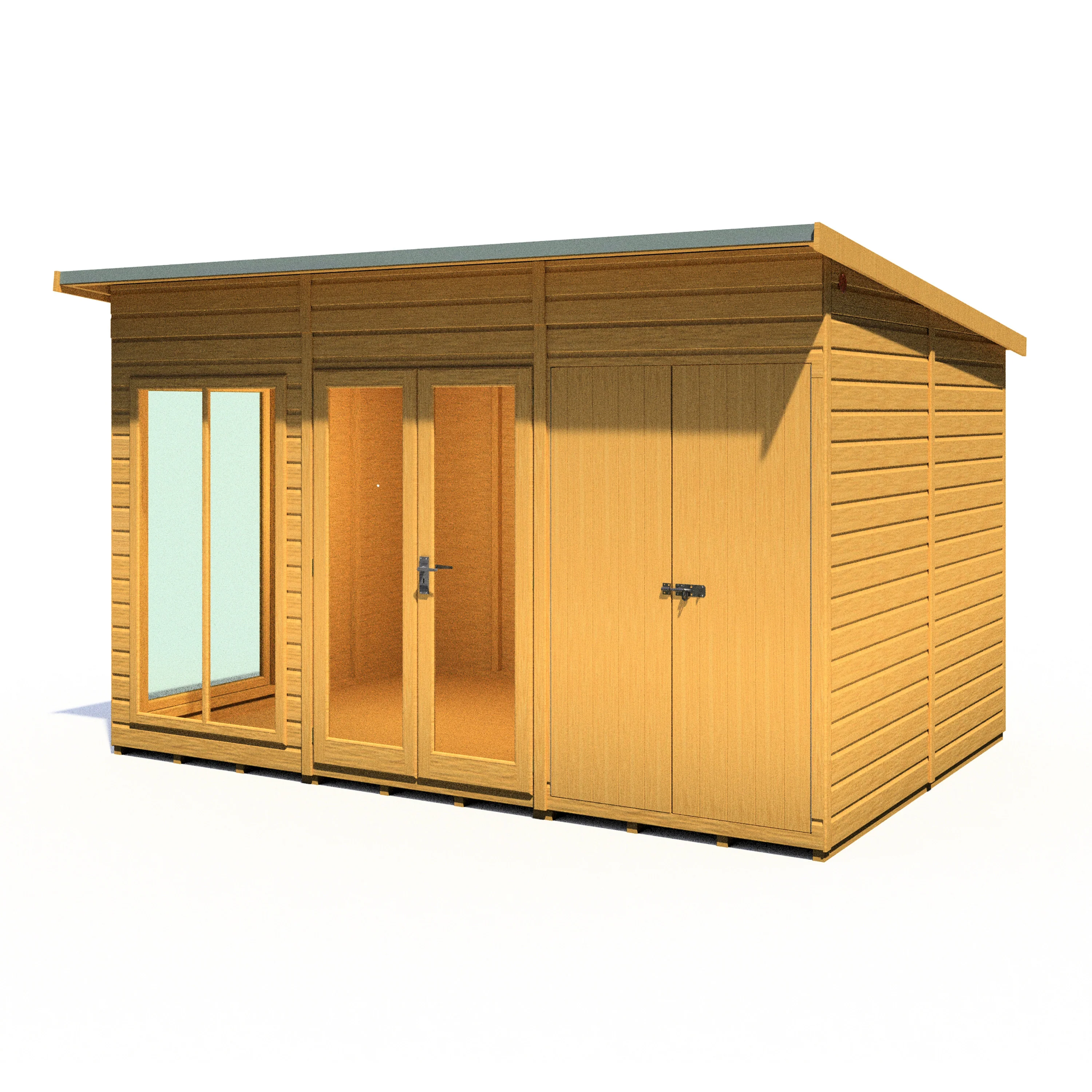 Shire Lela 12x8 Summerhouse with Storage Shed - Image 5