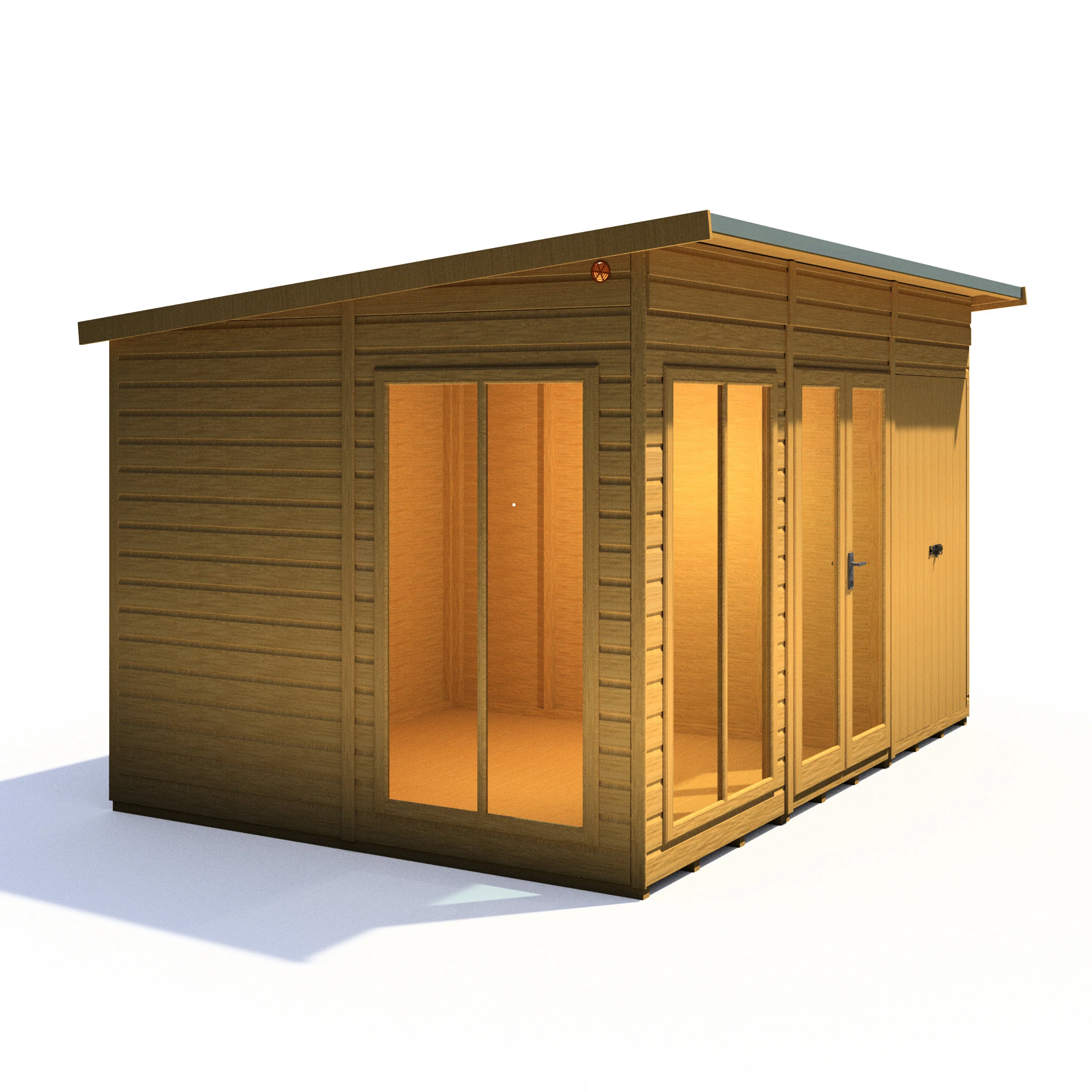 Shire Lela 12x8 Summerhouse with Storage Shed - Image 7