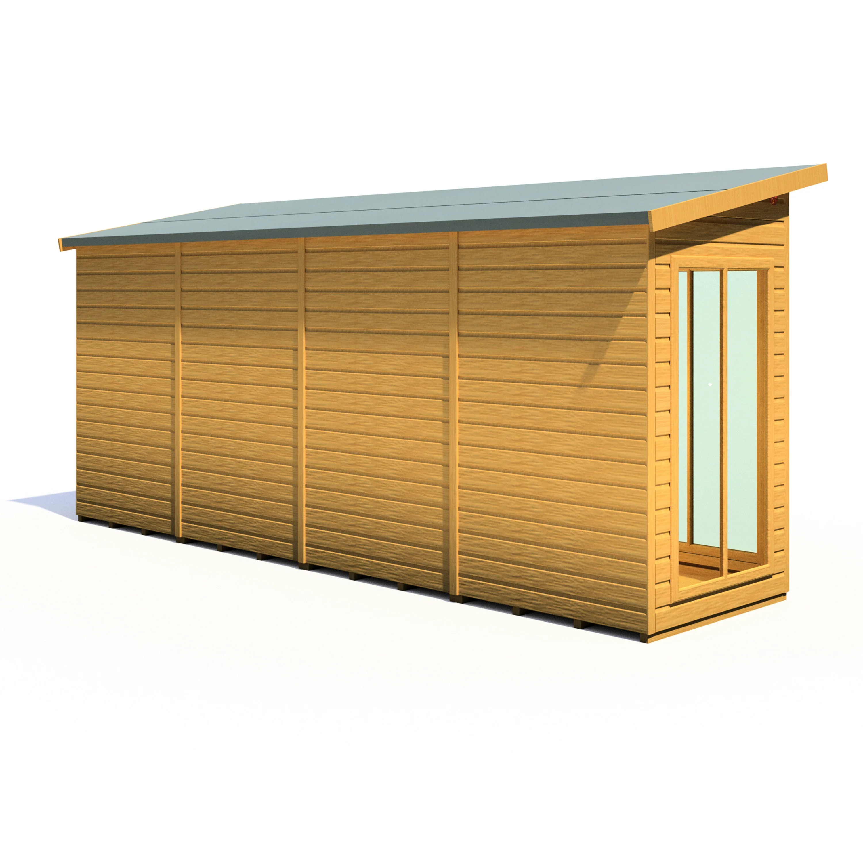 Shire Lela 16x4 Summerhouse with Storage Shed - Image 10