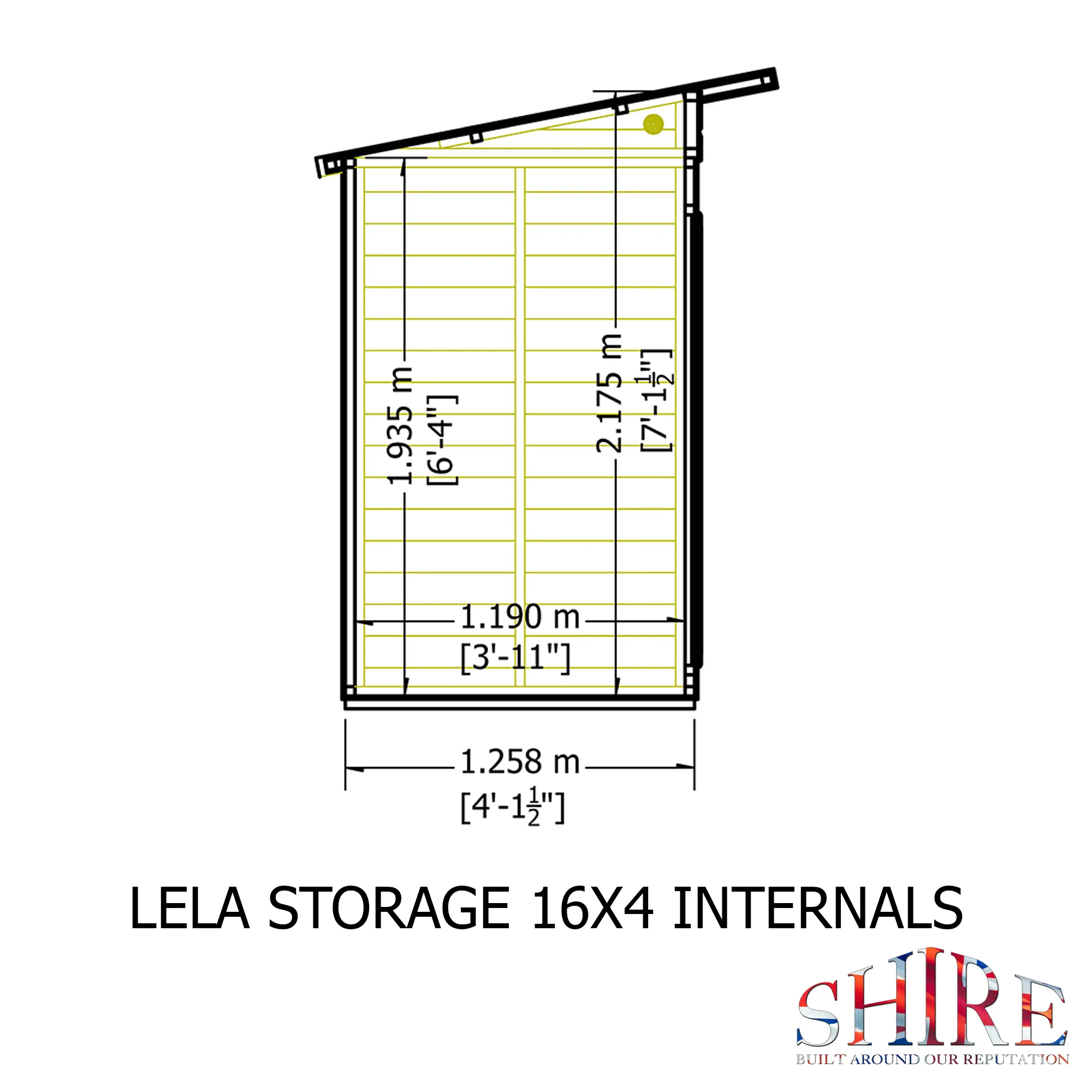 Shire Lela 16x4 Summerhouse with Storage Shed - Image 11