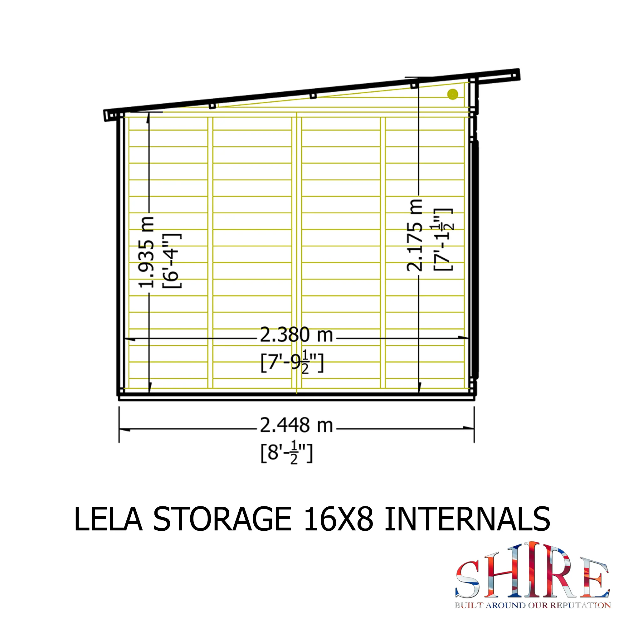 Shire Lela 16x8 Summerhouse with Storage Shed - Image 11