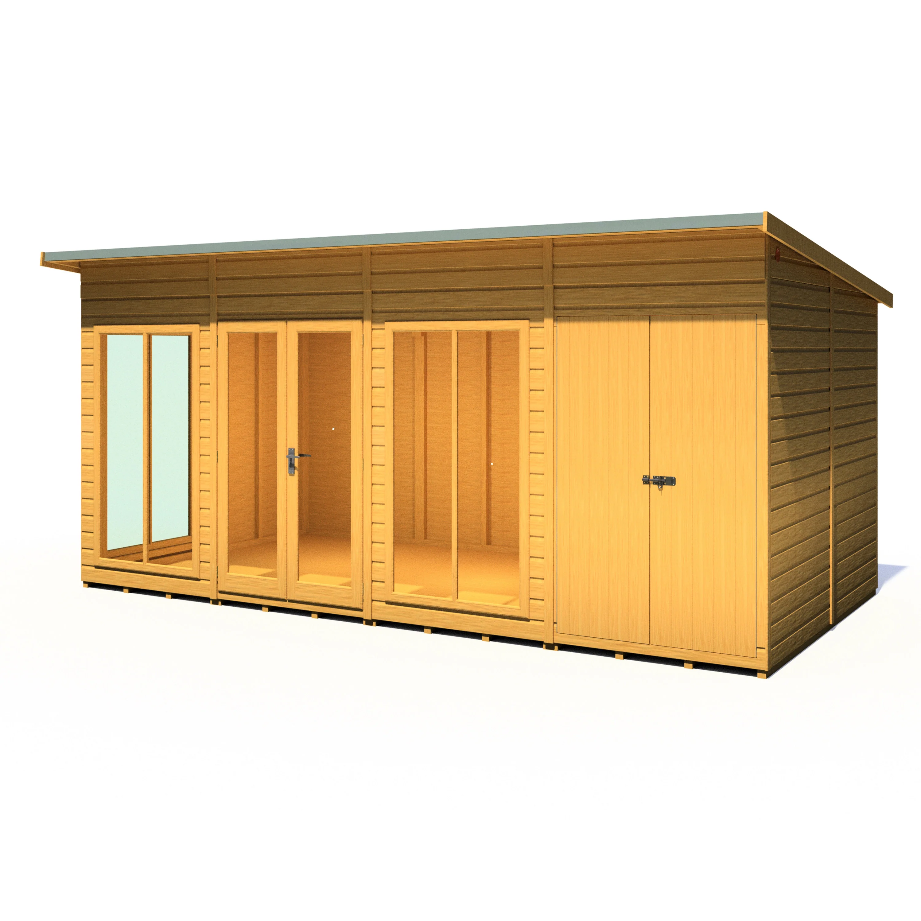 Shire Lela 16x8 Summerhouse with Storage Shed - Image 6