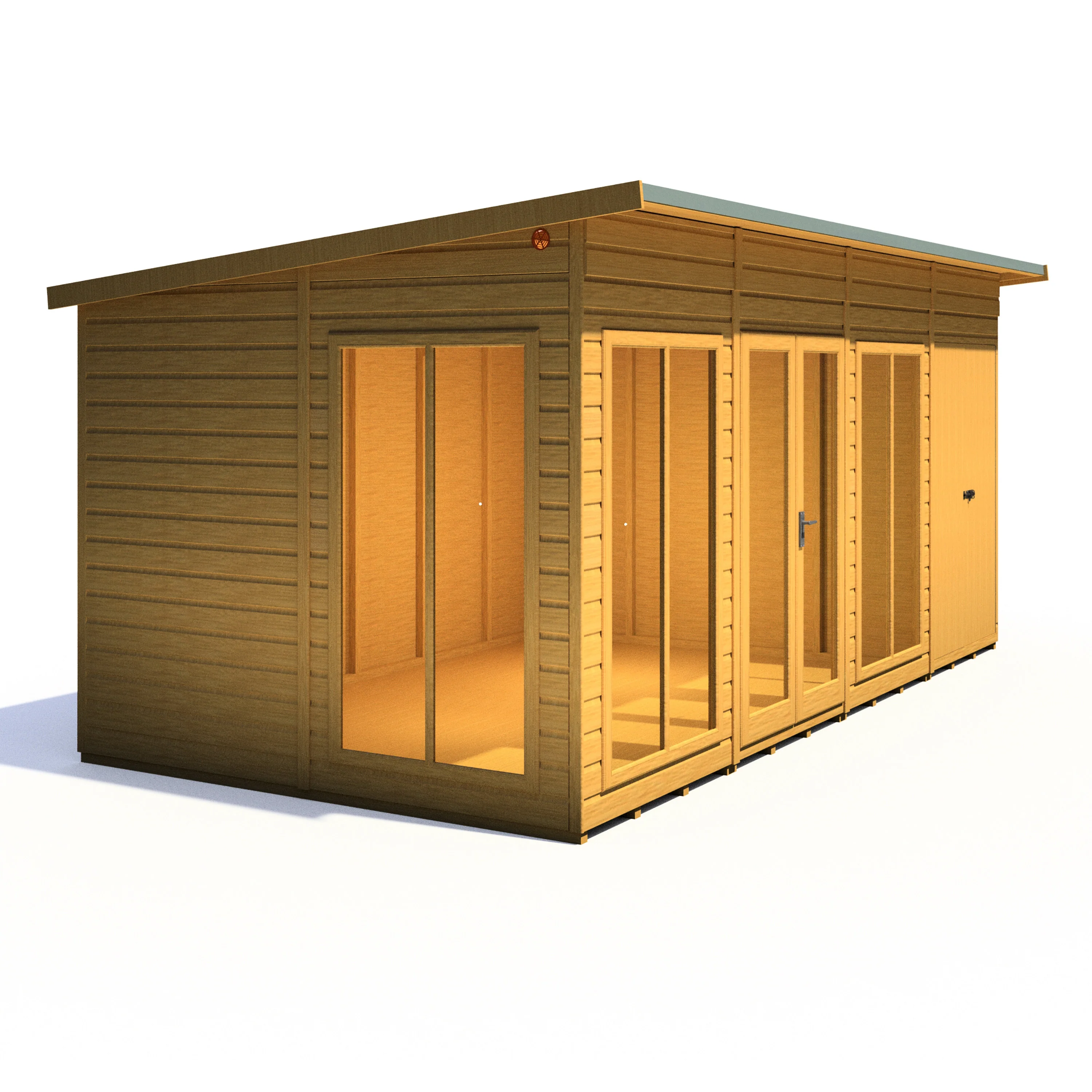 Shire Lela 16x8 Summerhouse with Storage Shed - Image 8