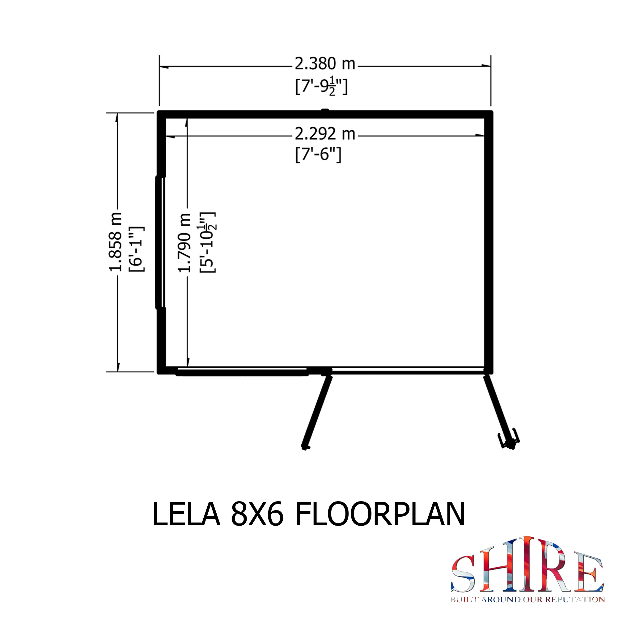 Shire Lela 8 x 6 ft Summerhouse - Image 3
