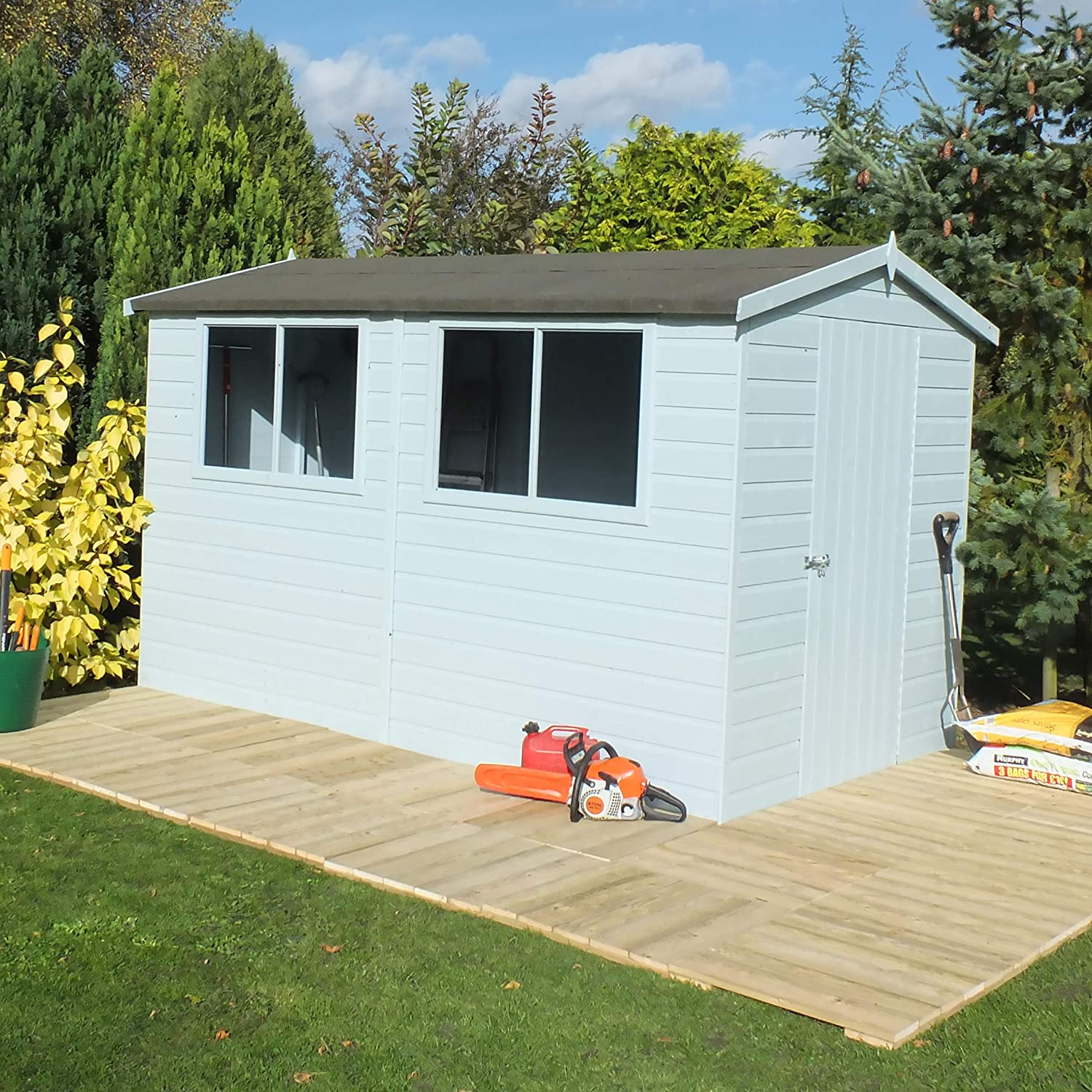 Shire Lewis 10x6 Single Door Shed - Image 5