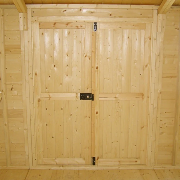 Shire Mammoth Loglap Double Door Shed - 12x18 - Image 2