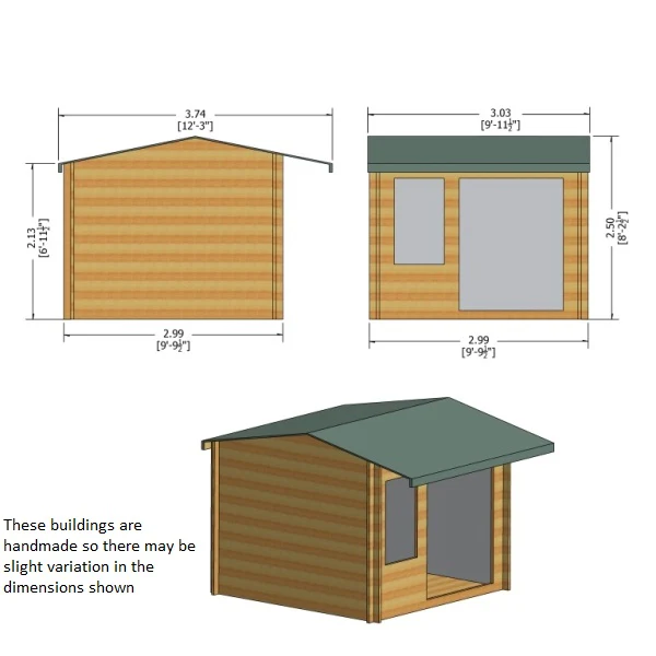 Shire Marlborough 10x10 28mm Log Cabin - Image 5