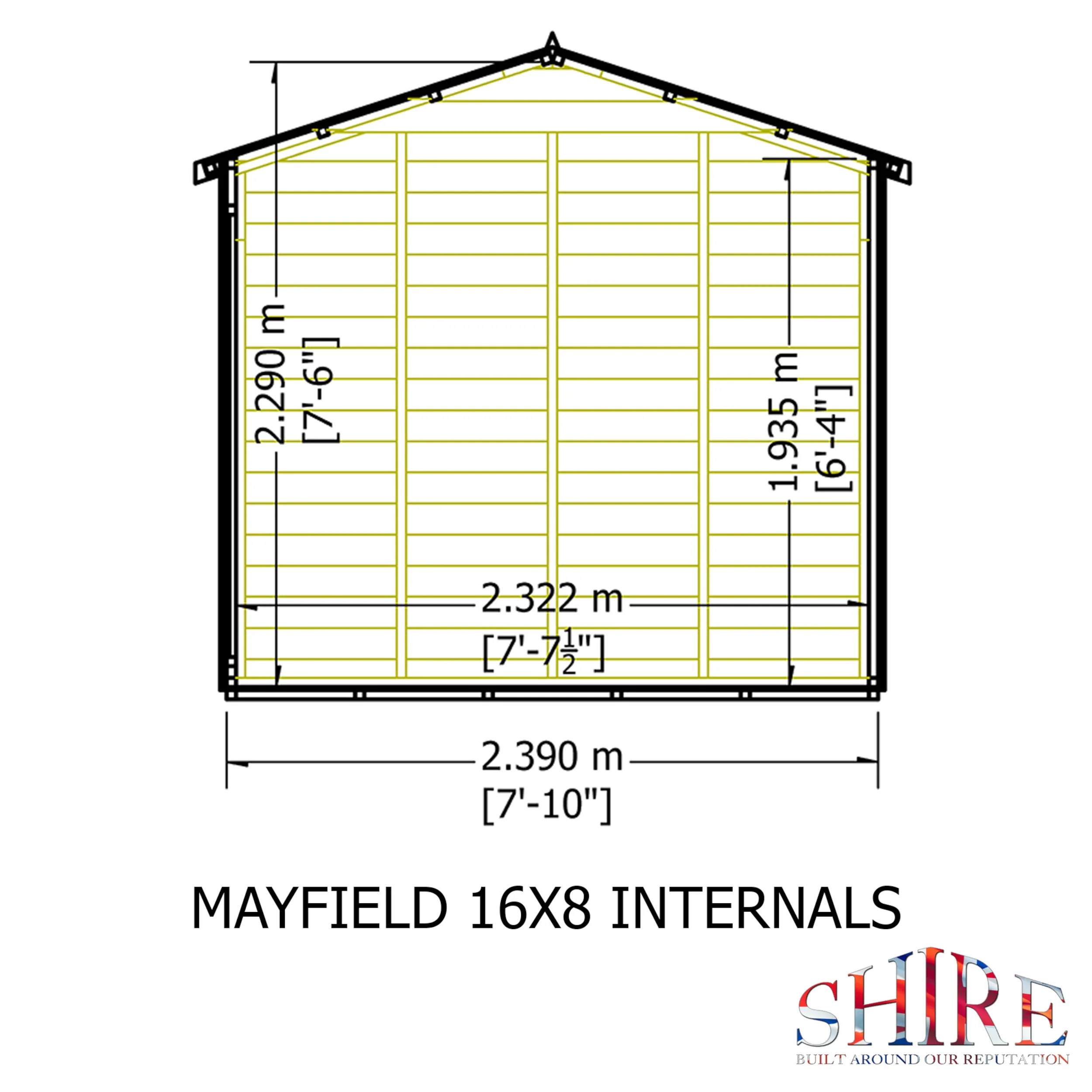 Shire Mayfield 16x8 Summerhouse - Image 10
