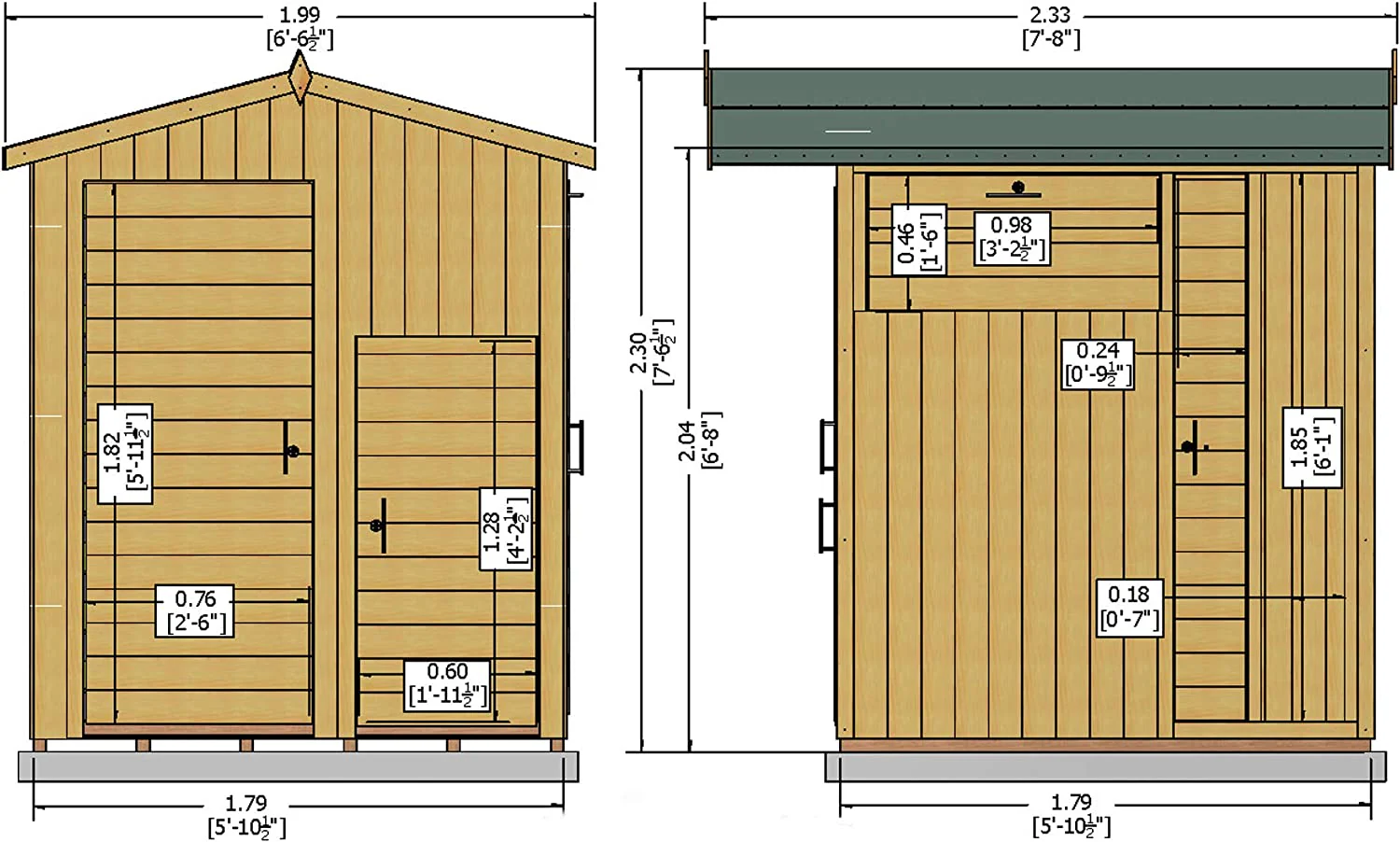 Shire Multi Store Shed 6x6 - Image 4