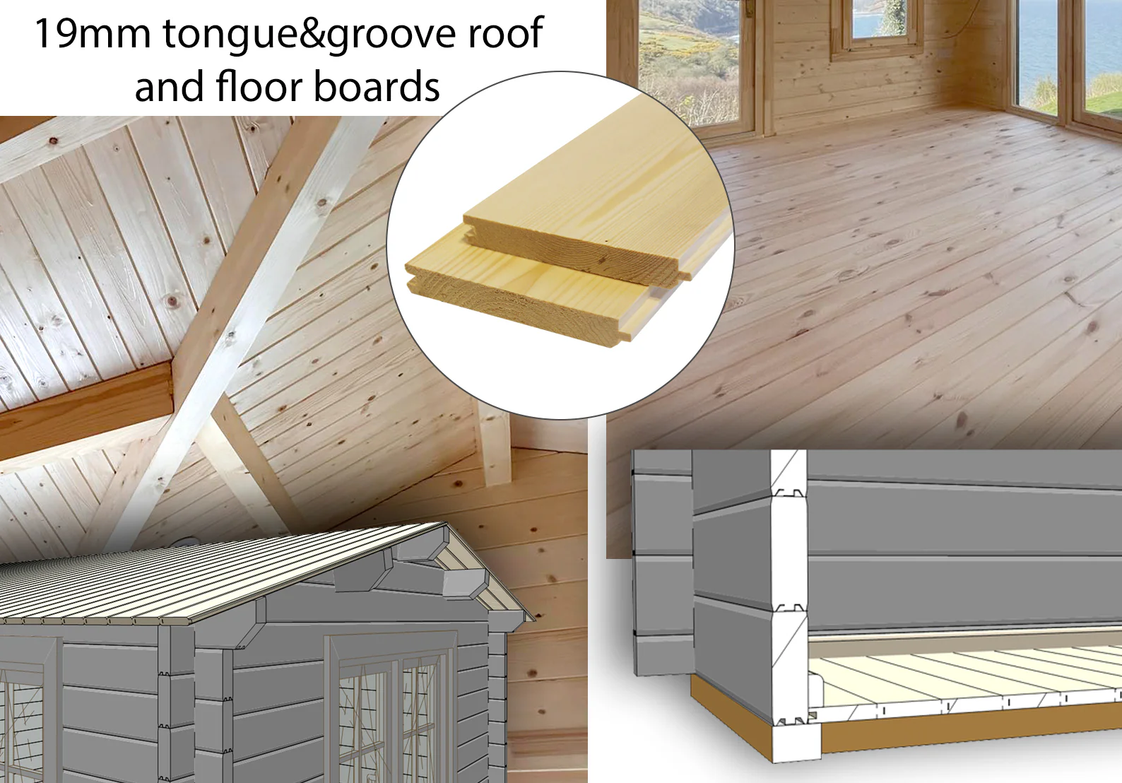 Shire Nuuk 16x13 44mm Log Cabin - Image 10
