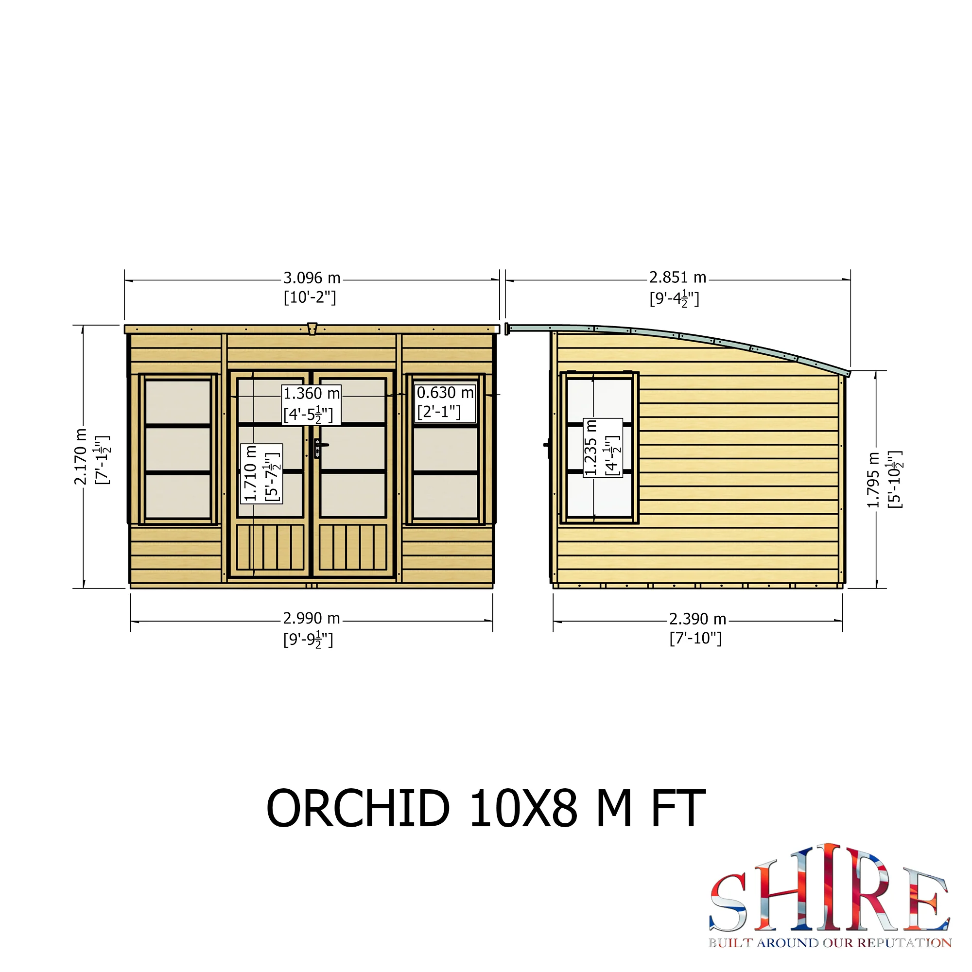 Shire Orchid 10x8 Summerhouse - Image 13