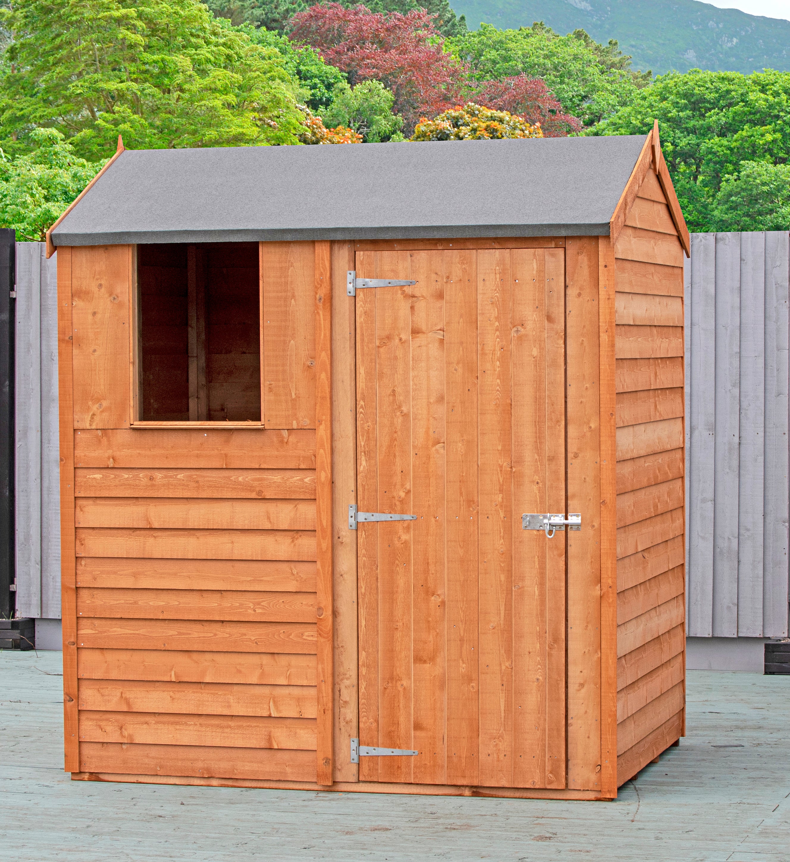 Garden Value Overlap 6 x 4 Reverse Apex Shed - Image 2