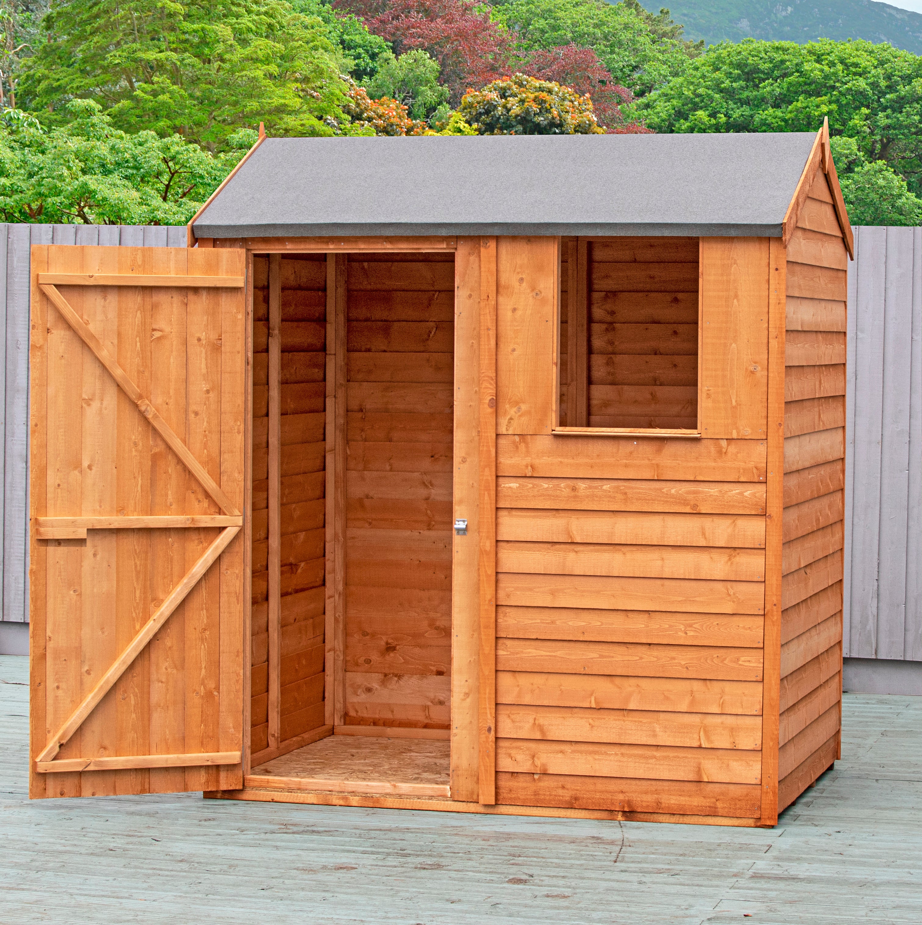 Garden Value Overlap 6 x 4 Reverse Apex Shed - Image 5