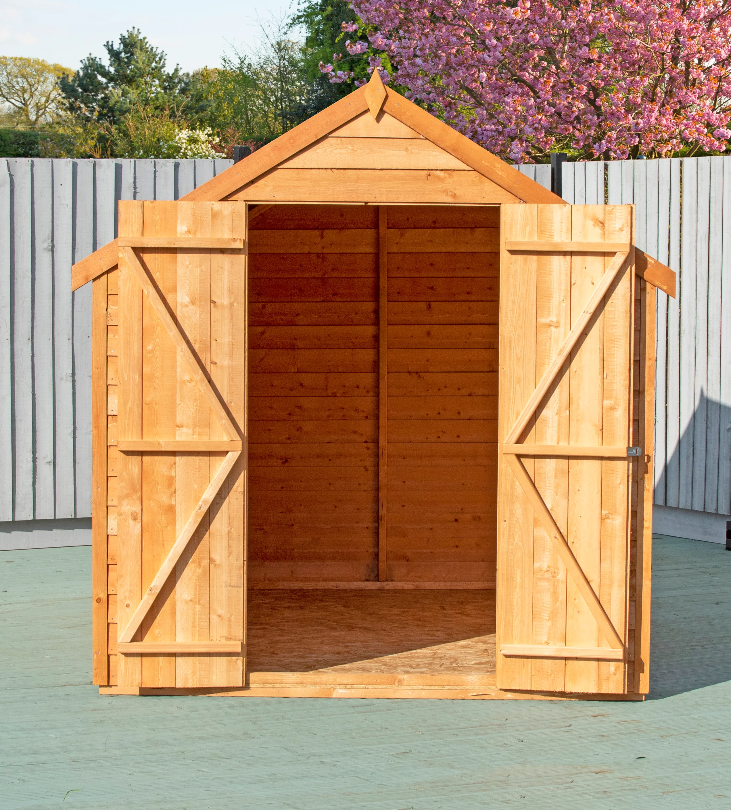 Garden Value Overlap 8 x 6 Double Door Shed - Image 2