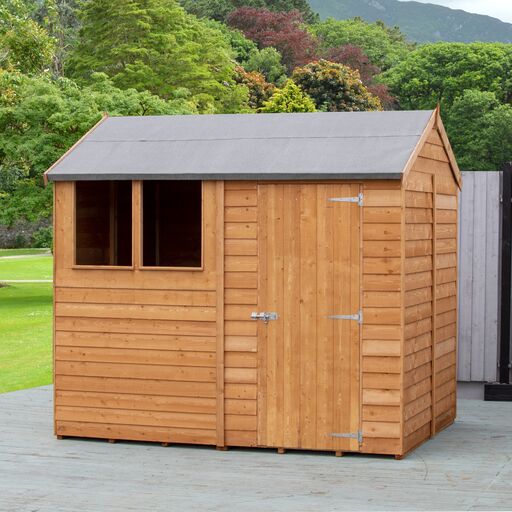 Garden Value Overlap 6 x 8 Reverse Apex Shed - Image 2