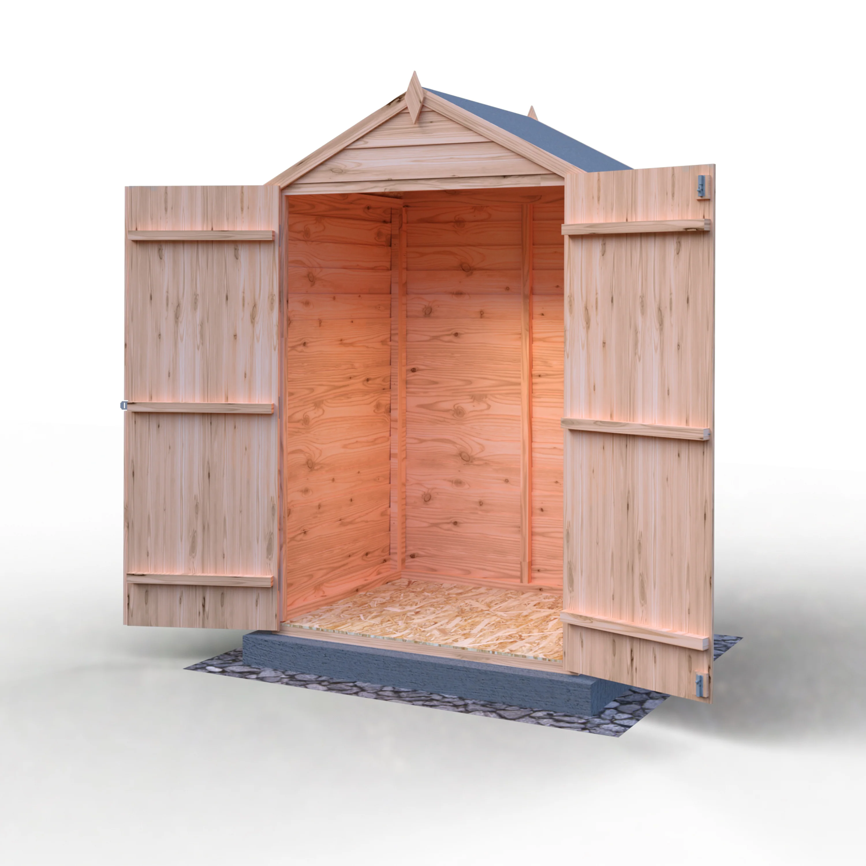 Garden Value Overlap 4 x 3 Double Door Shed - Image 7
